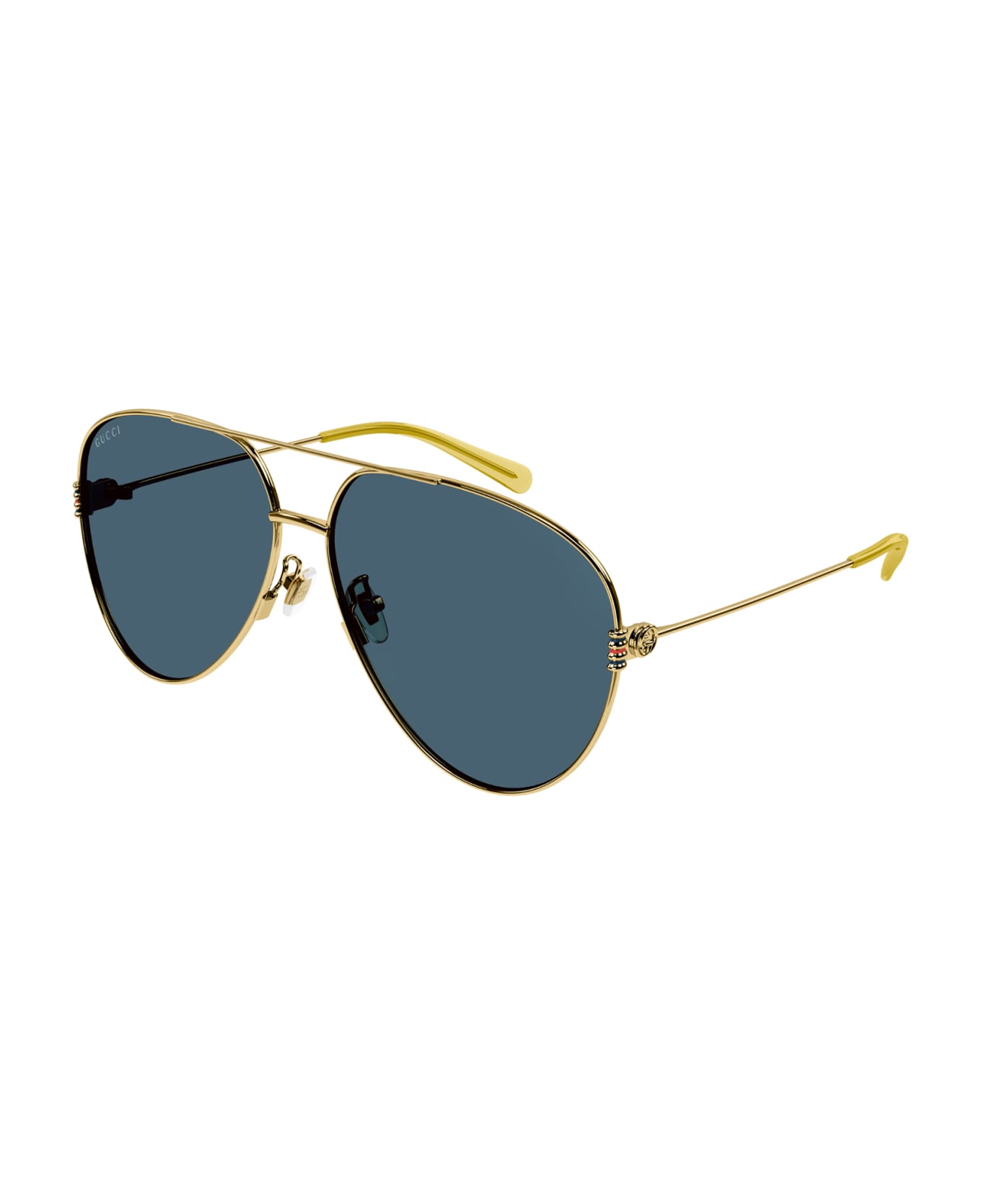 Gucci Eyewear GG1280S Sunglasses - Gold Gold Blue サングラス