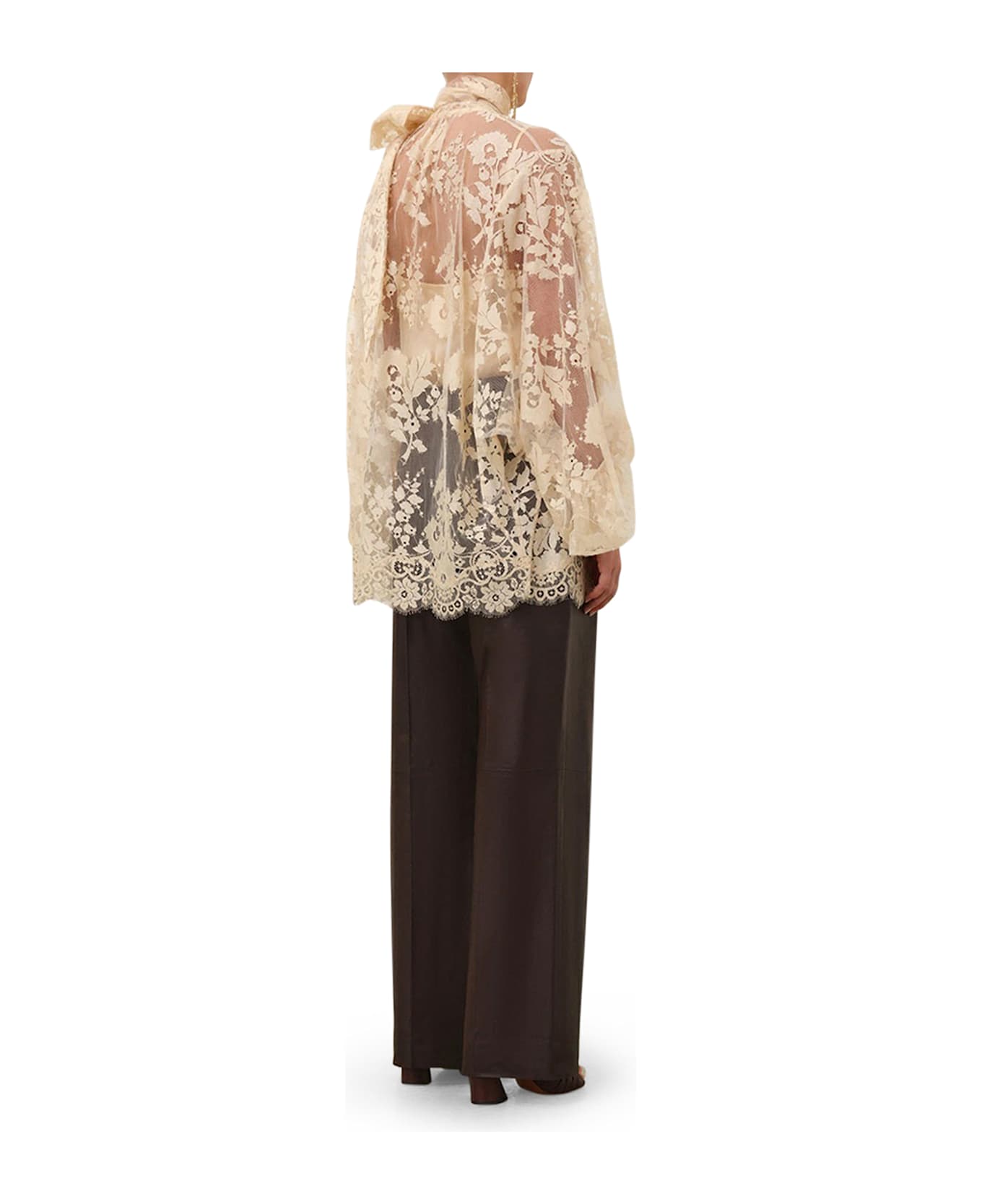 Zimmermann Illustration Lace Blouse - Nude & Neutrals