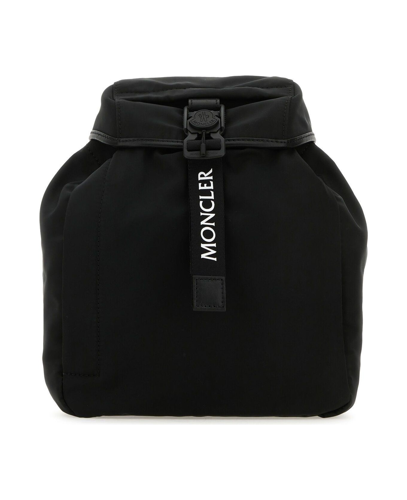 Moncler Black Polyester Trick Backpack - Nero