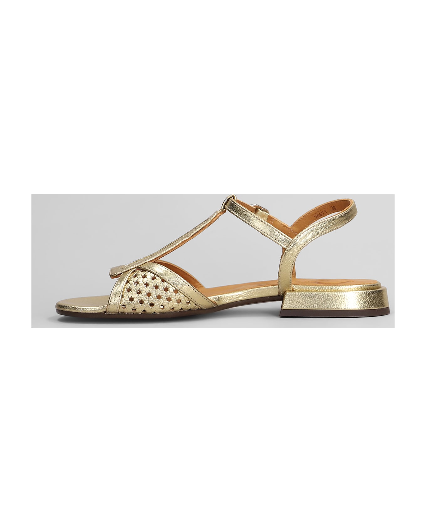 Chie Mihara Flats In Gold Leather - gold
