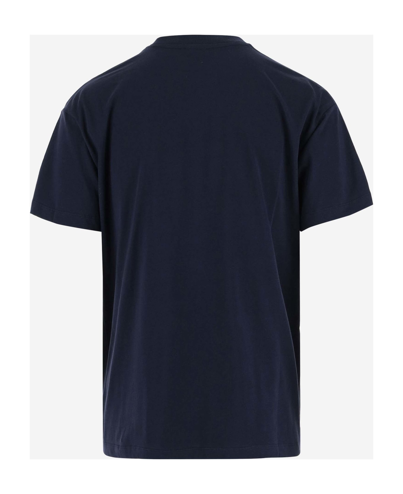 Sky High Farm Cotton T-shirt With Logo - Blue