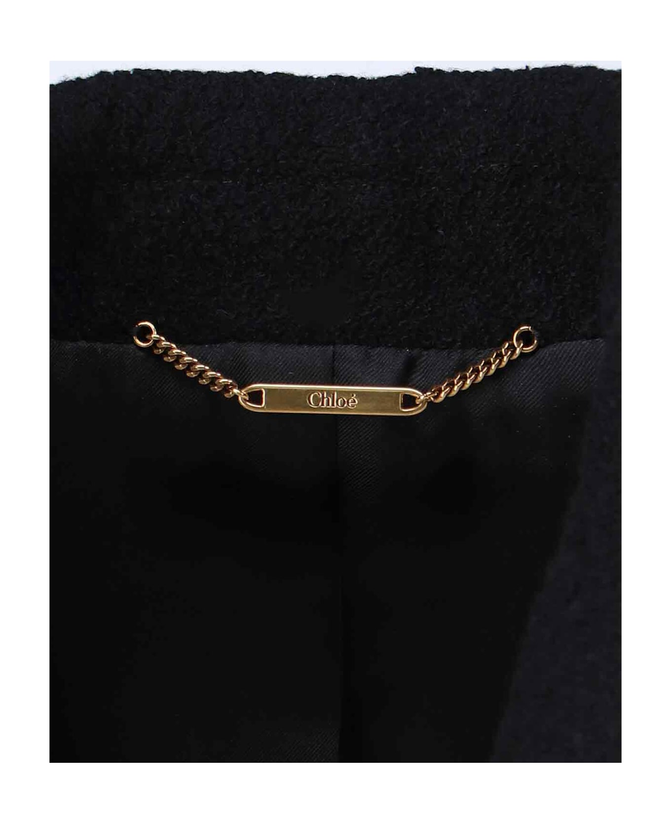 Chloé Double-breasted Wool Blend Blazer - Black  