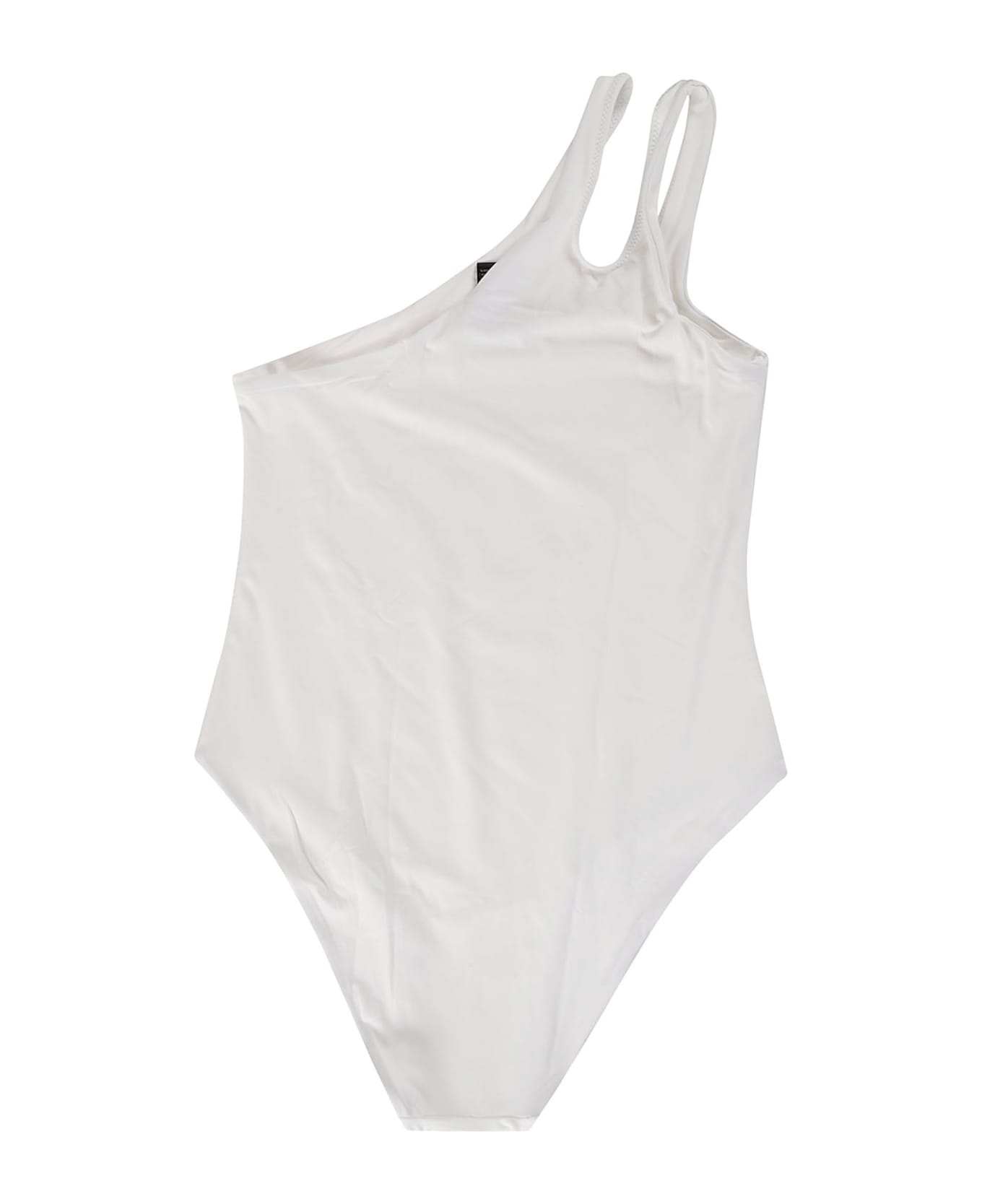 Federica Tosi Slim Fit Plain Swimsuit - White ワンピース