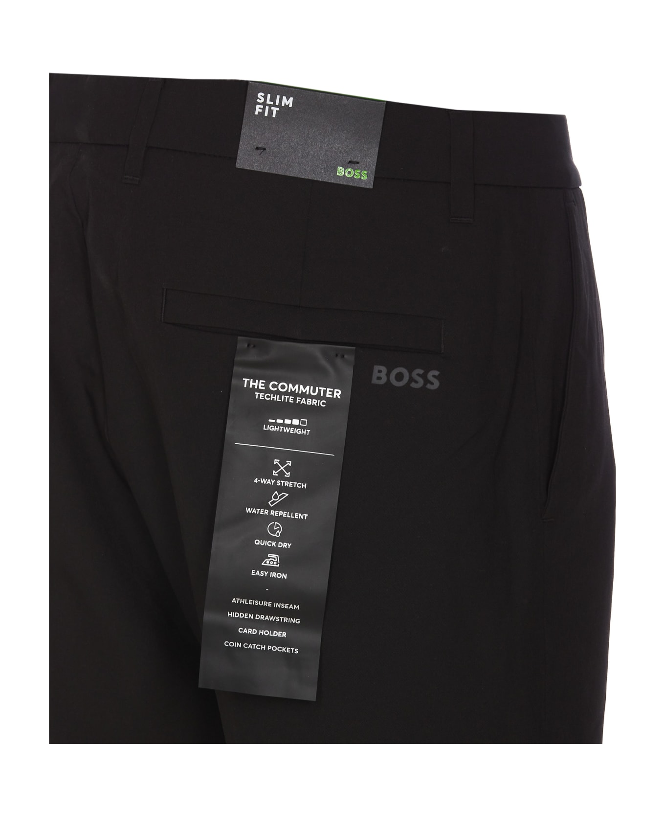 Hugo Boss Slim Fit Pants - Black ボトムス