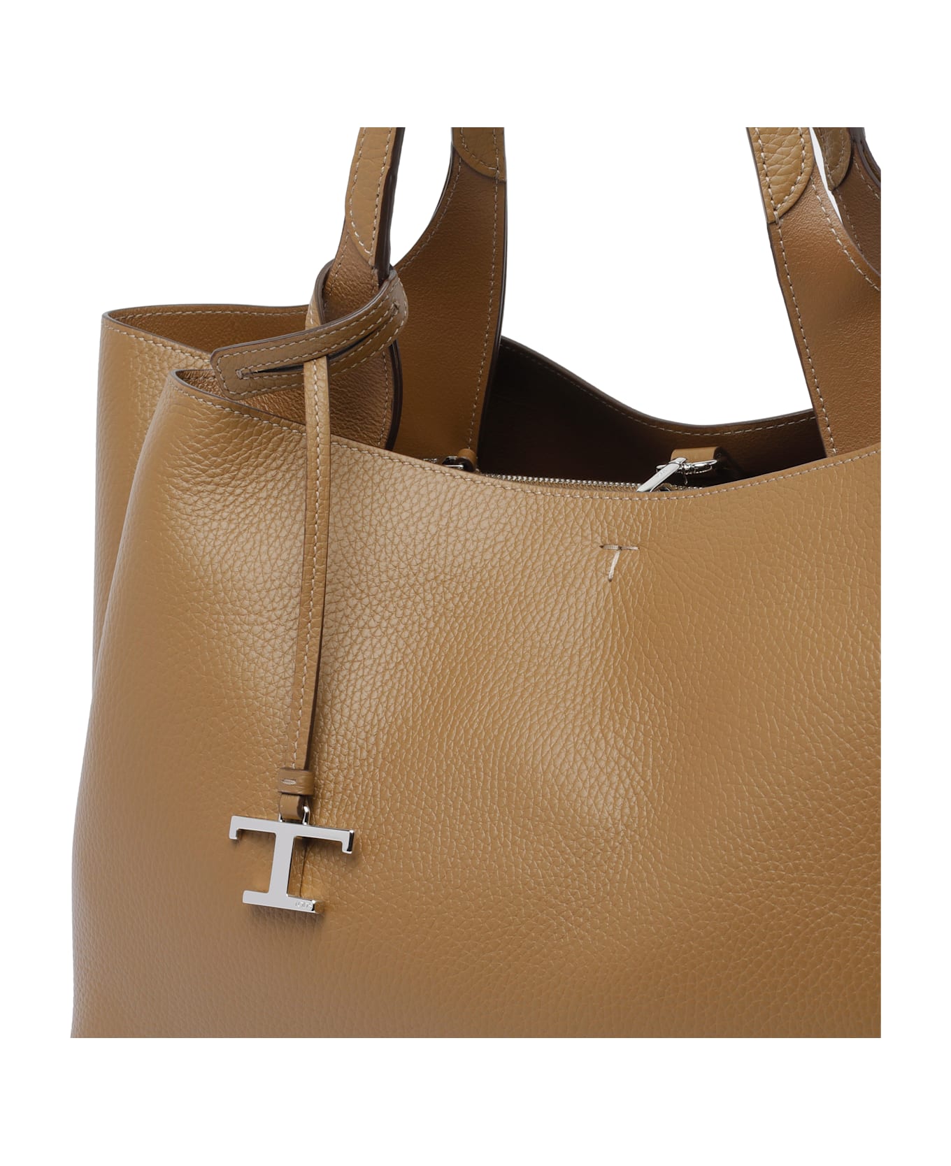 Tod
s Medium Leather Tote Bag - Brown
