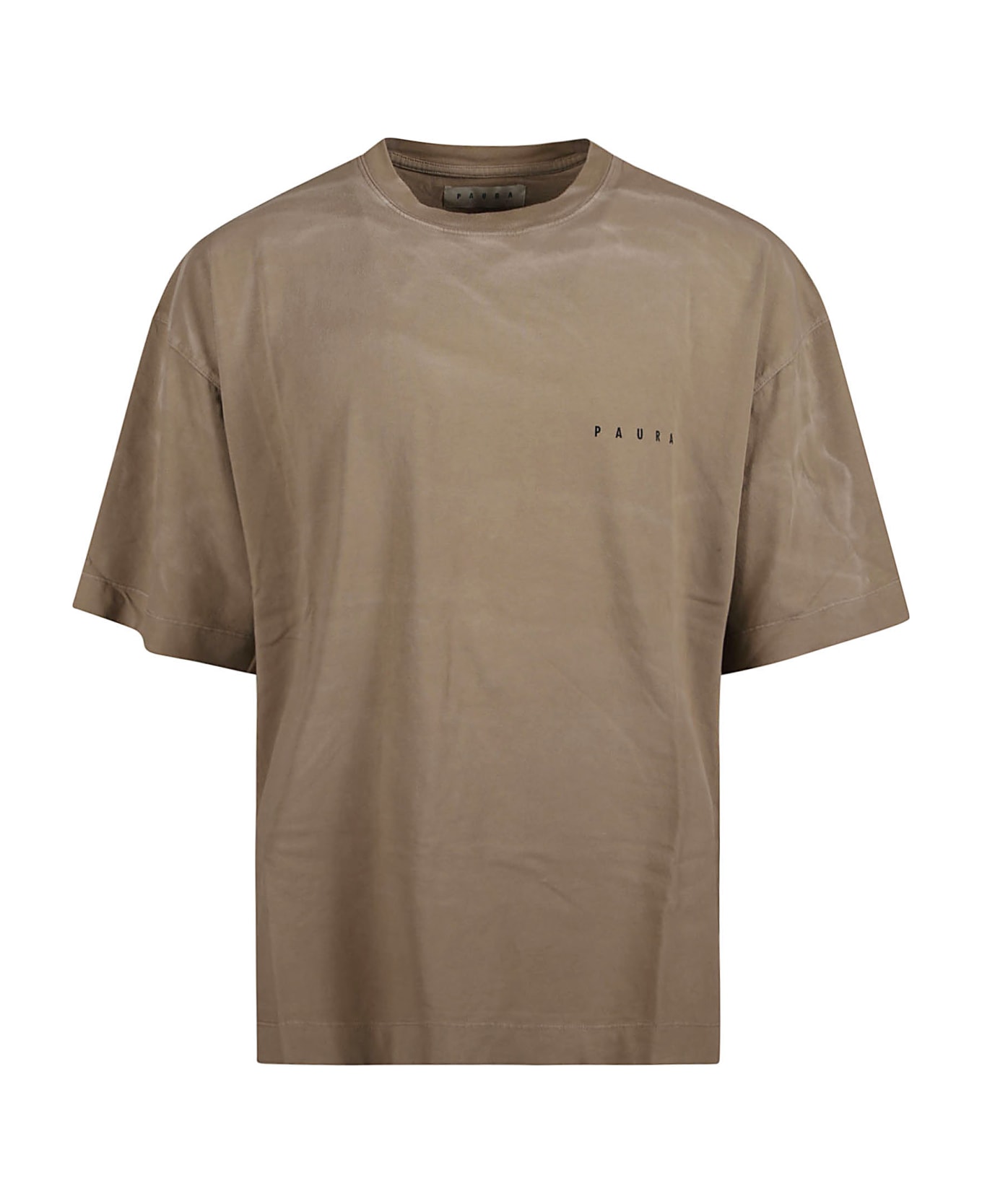 Paura Logo Oversized T-shirt - Beige