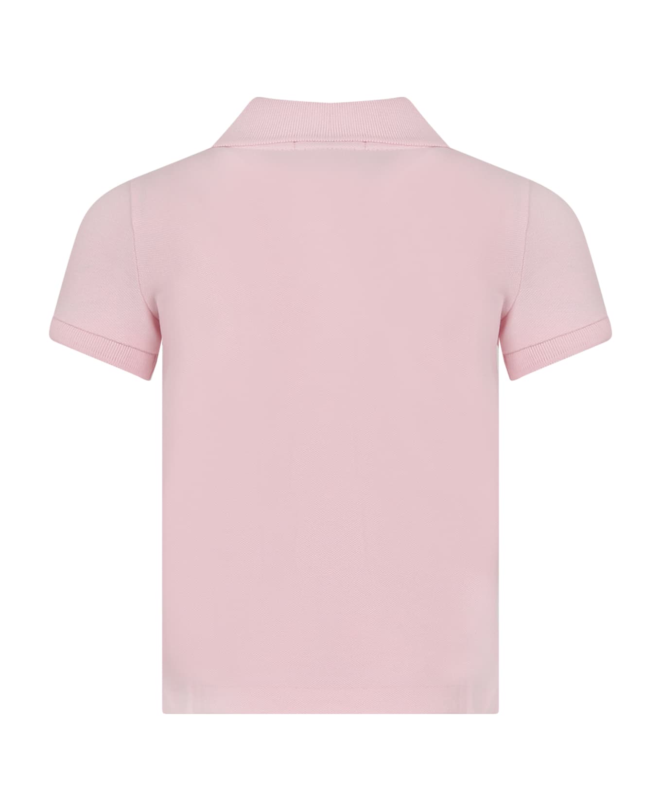 Ralph Lauren Pink Polo For Girl With Pony - Pink