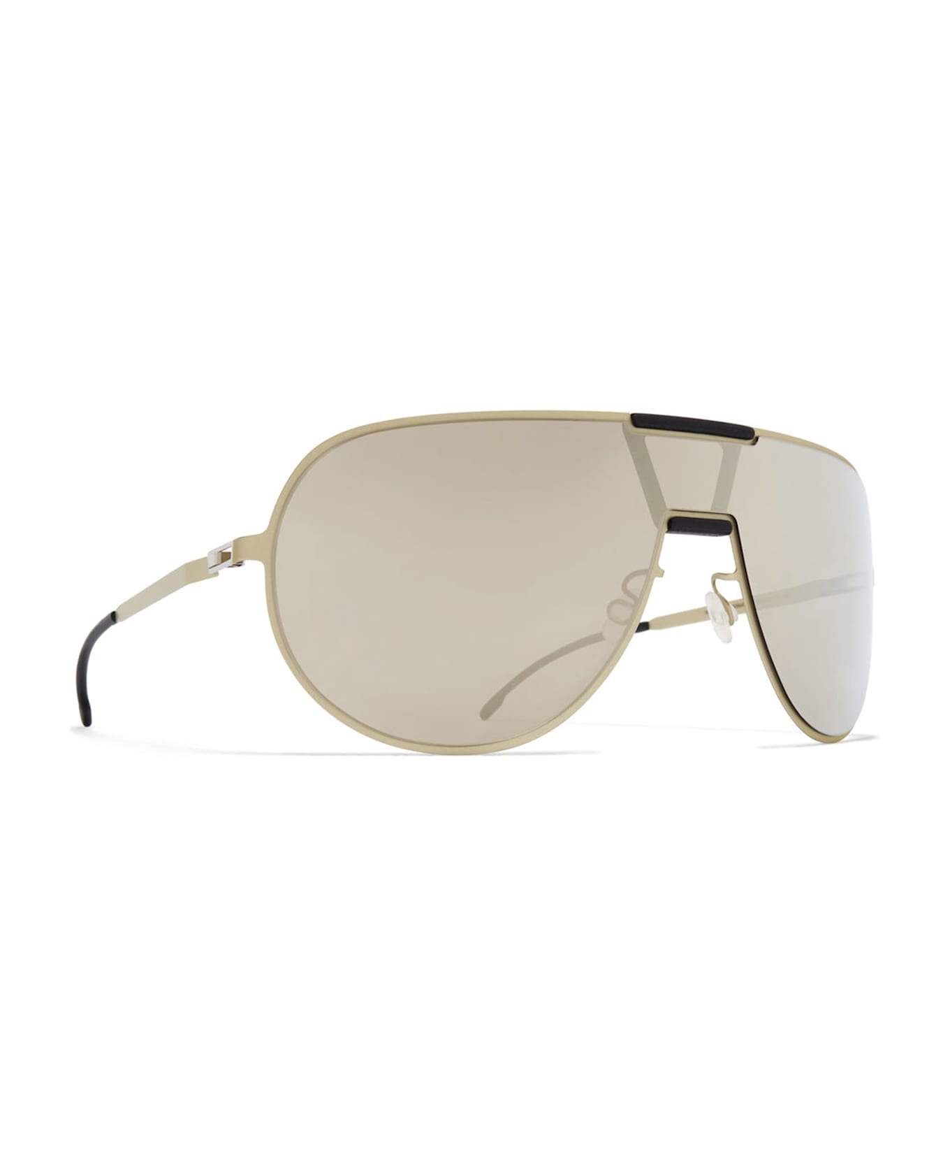 Mykita Mr005 Mh74 - Titan / Black / Electrum Mirror Lens Sunglasses - titanium/black
