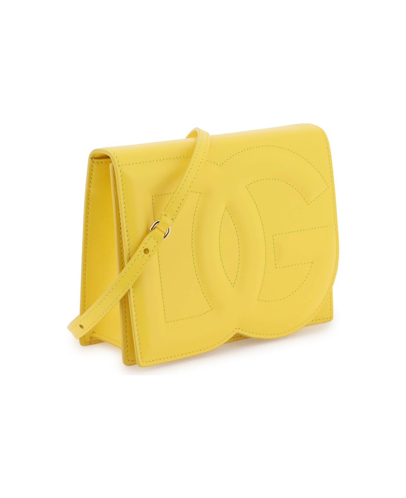 Dolce & Gabbana Dg Logo Shoulder Bag - GIALLO ORO (Yellow)