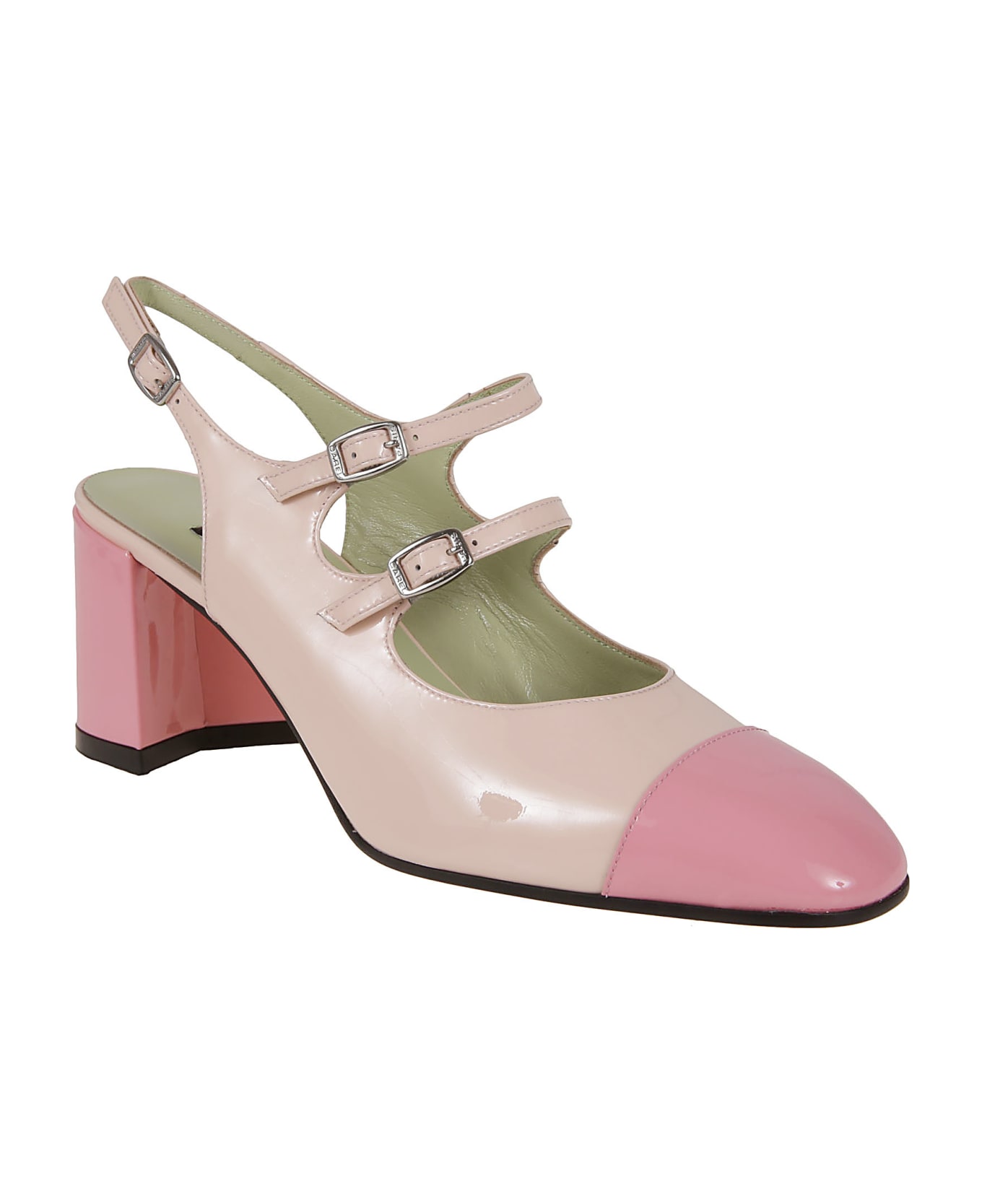 Carel Papaya Pink And Nude Patent Leather - Pink And Nude Patent