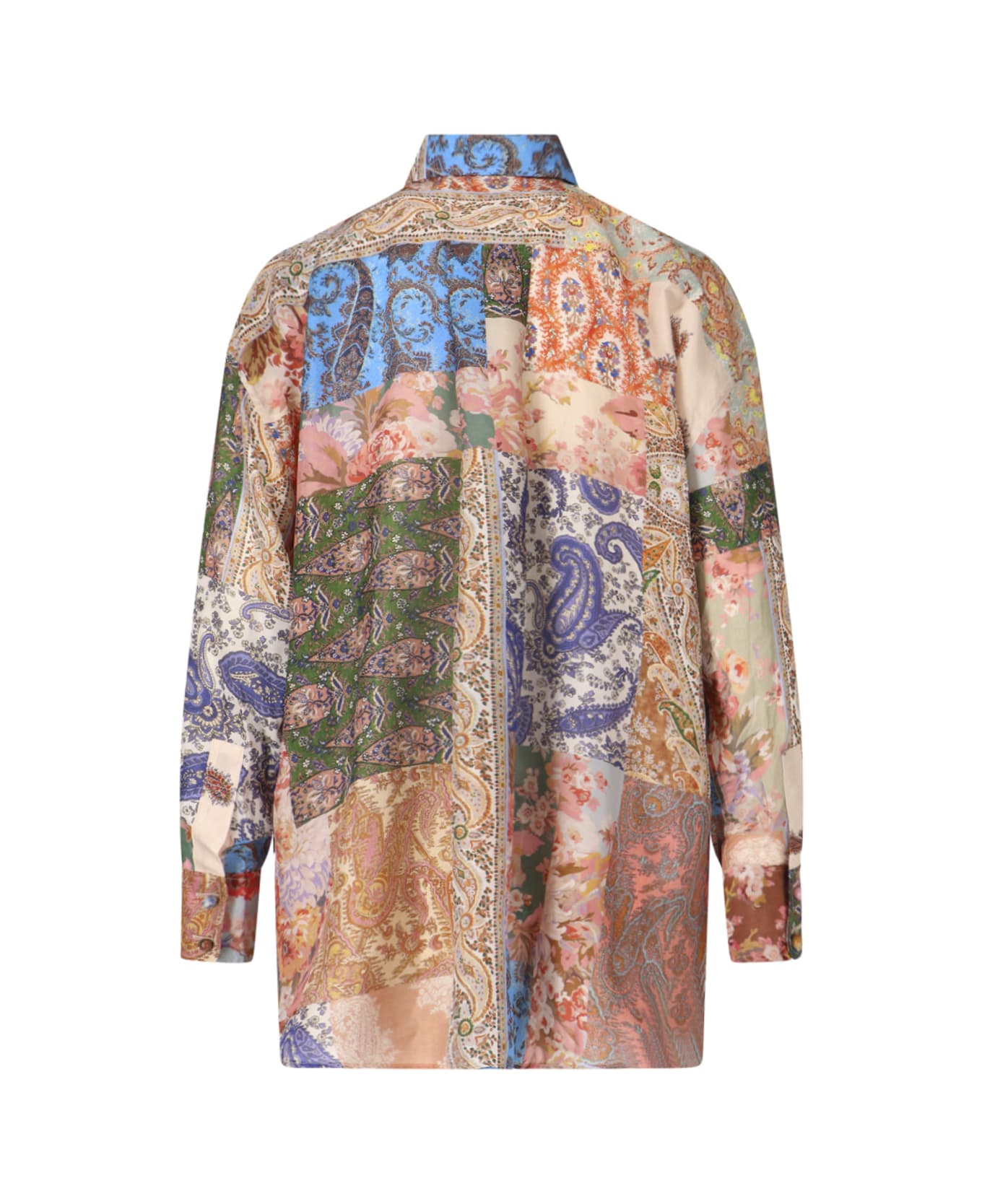 Zimmermann Devi Oversize Silk Shirt - Multicolour シャツ