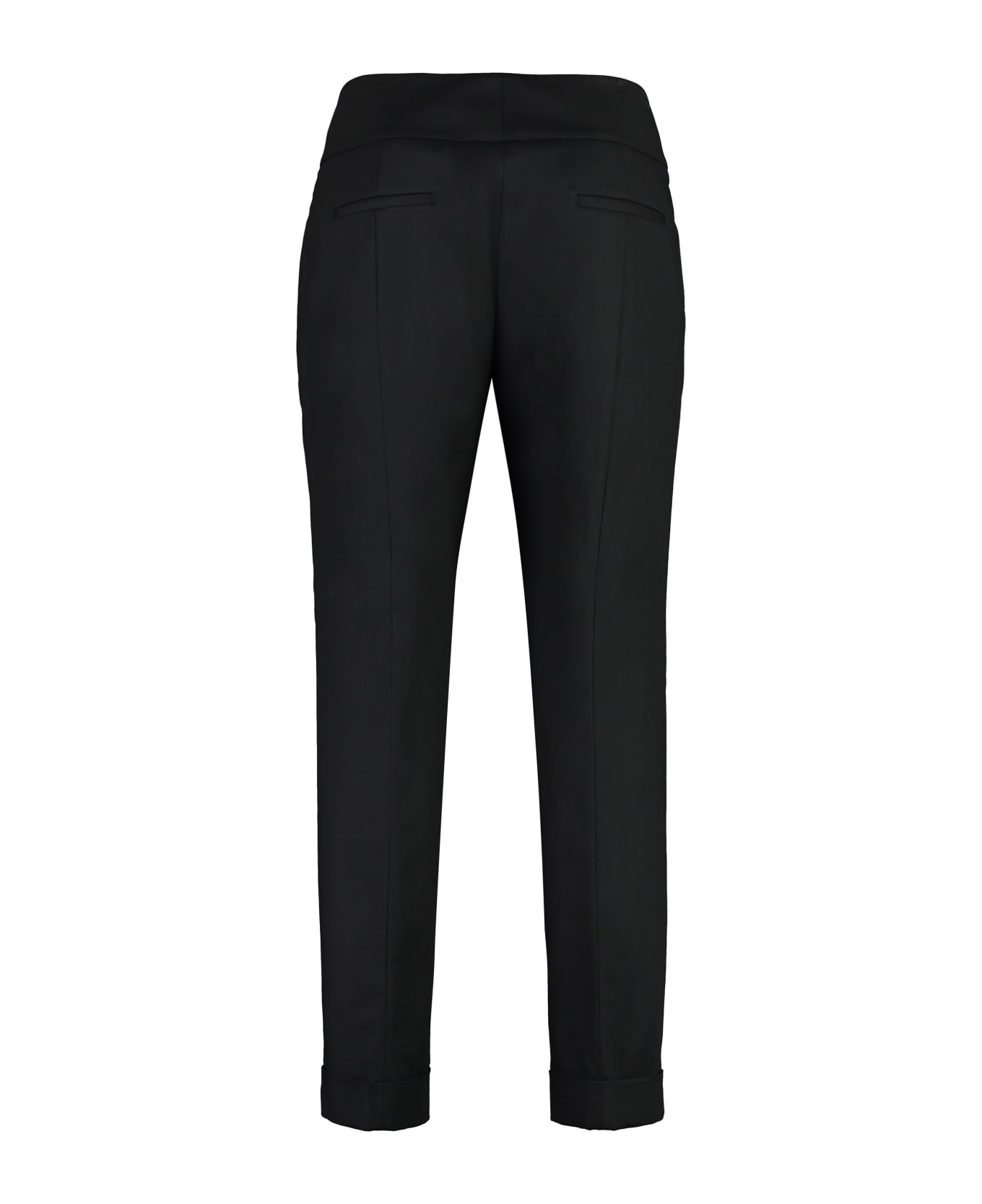 Peserico Chino Pants In Cotton Blend - black