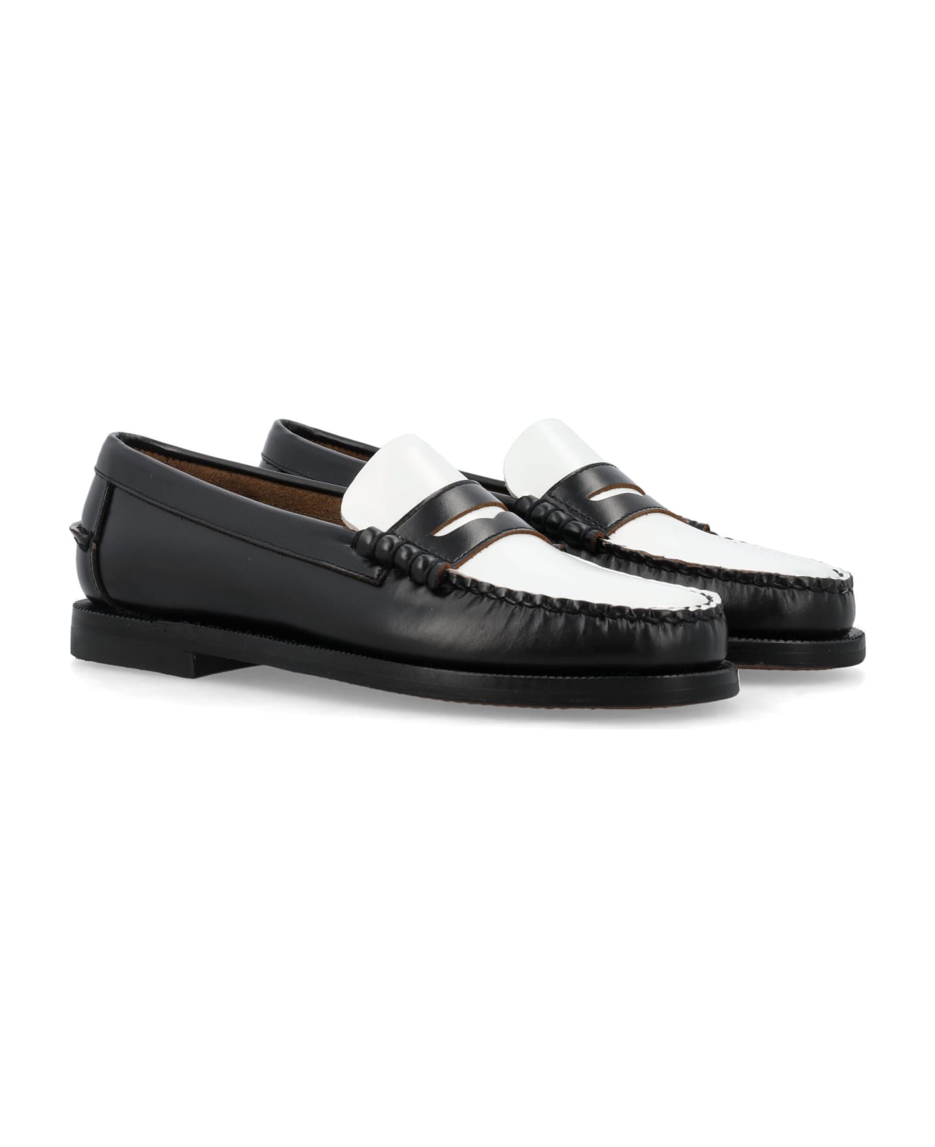 Sebago Classic Dan Loafers - BLACK WHITE