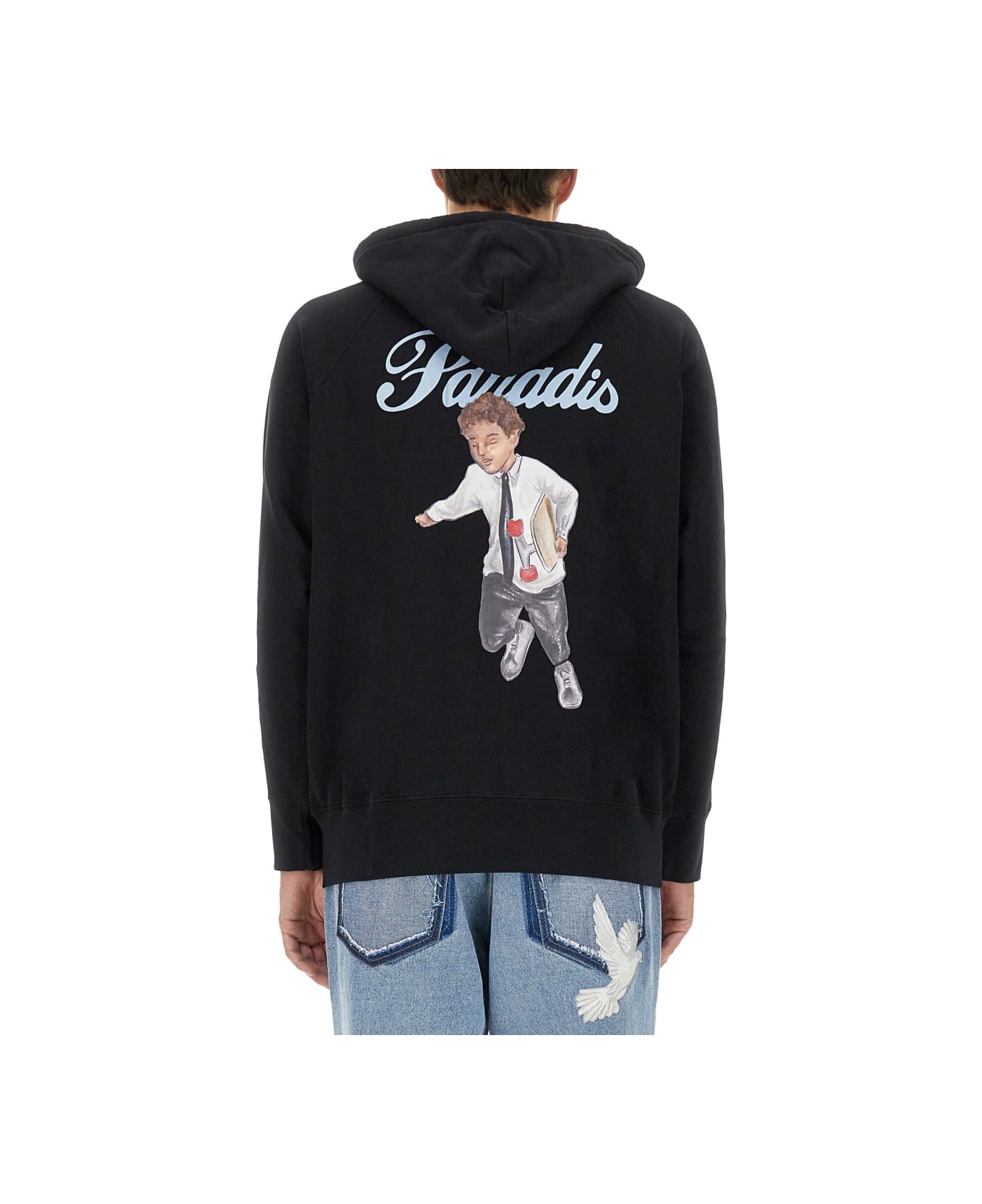 パーカー・フーディ PARADIS3 FW24 ZIP SWEATSHIRT. (AW2441 BLACK) 3.Paradis Zip Sweatshirt. | italist