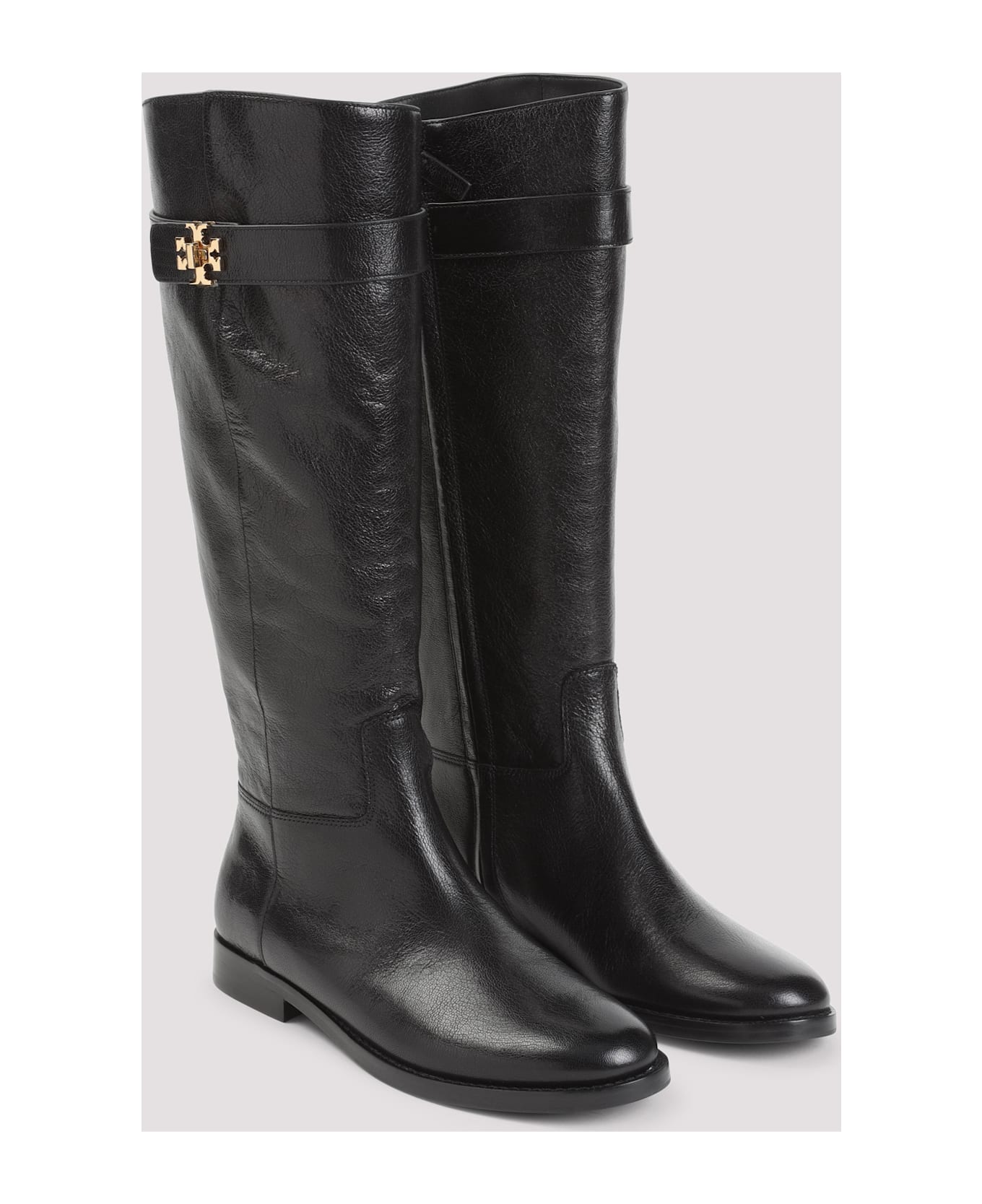 Tory Burch T-lock Riding Boots - Perfect Black