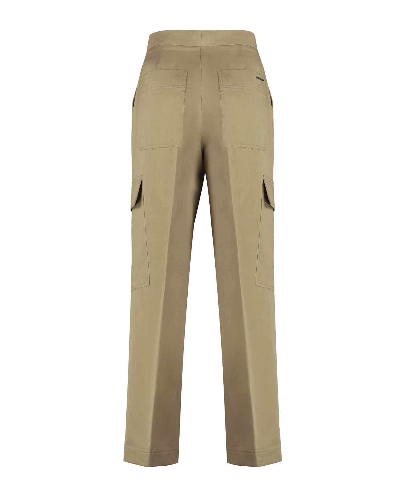 Calvin Klein Gabardine Cargo Trousers - BEIGE