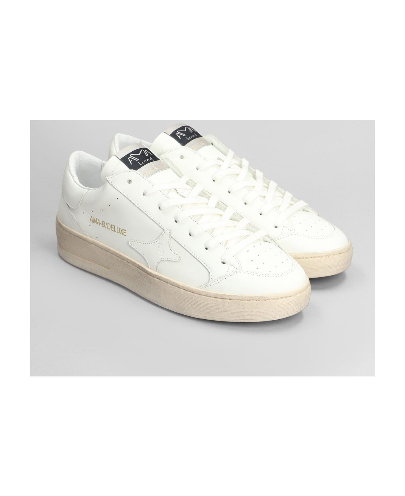 AMA-BRAND Sneakers In White Leather - white