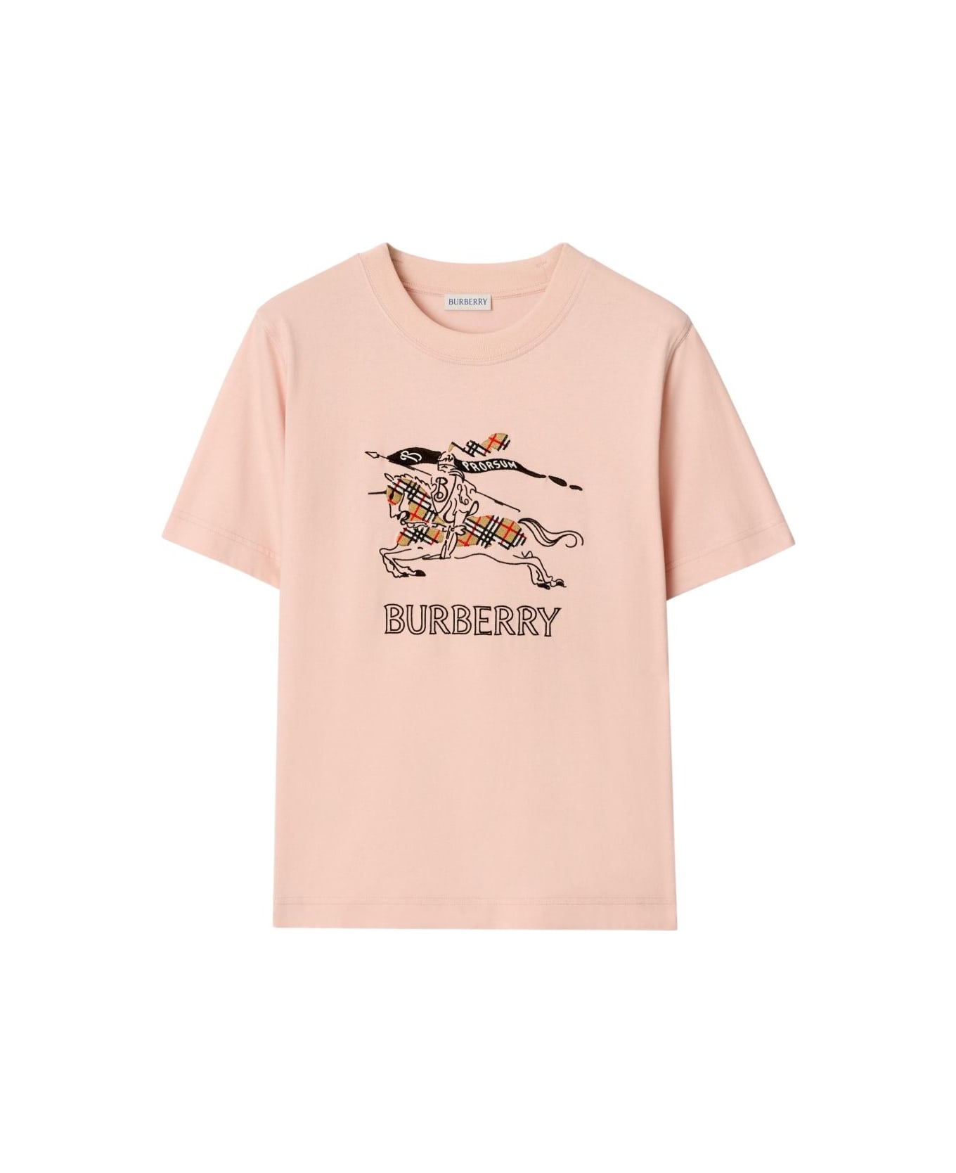 Burberry Ekd Cotton T-shirt - Lilac