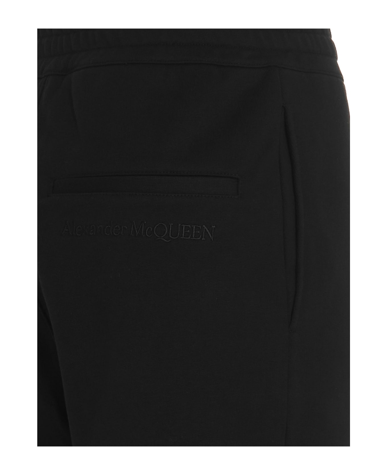 Alexander McQueen Zip Detailed Joggers - Black  