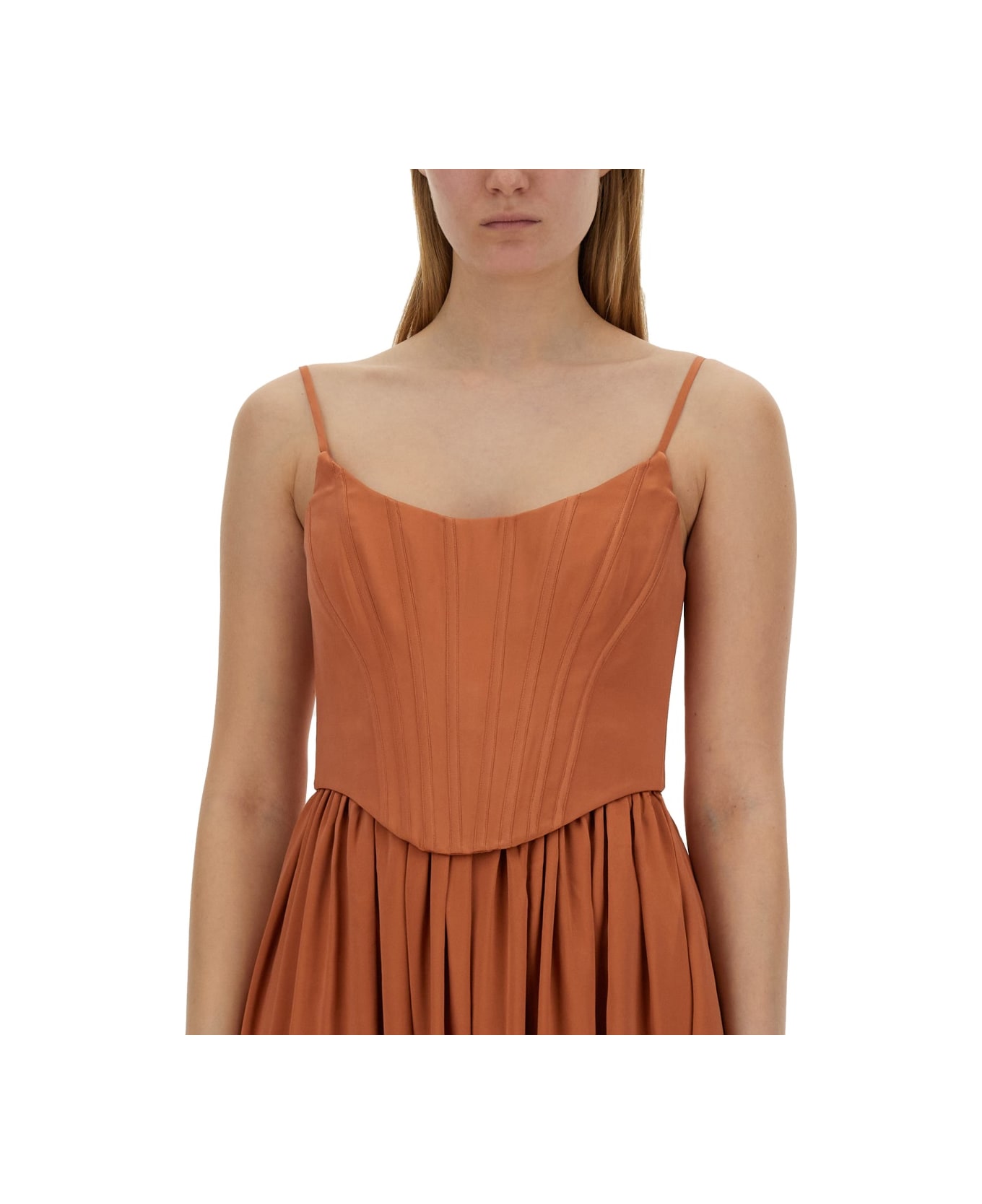 Zimmermann Dress With Corset - PINK
