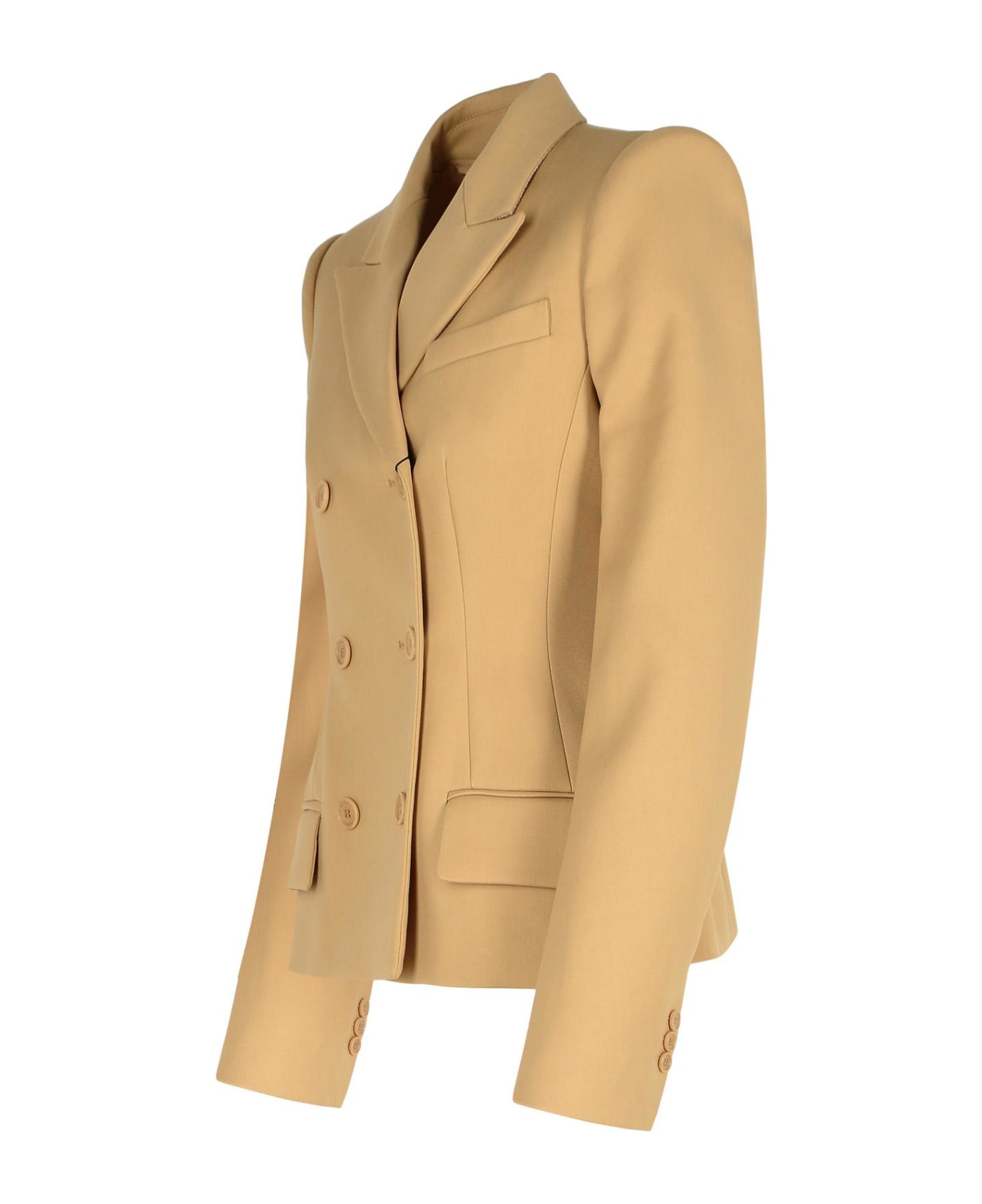 SportMax 'cablo' Beige Cotton Blend Blazer - Beige