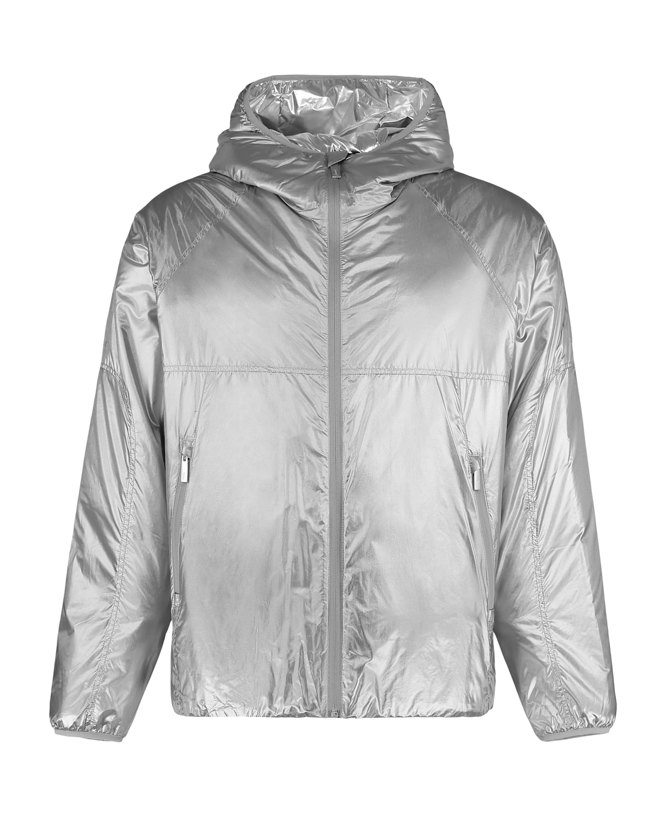 Herno Hooded Jacket Laminar - Silver
