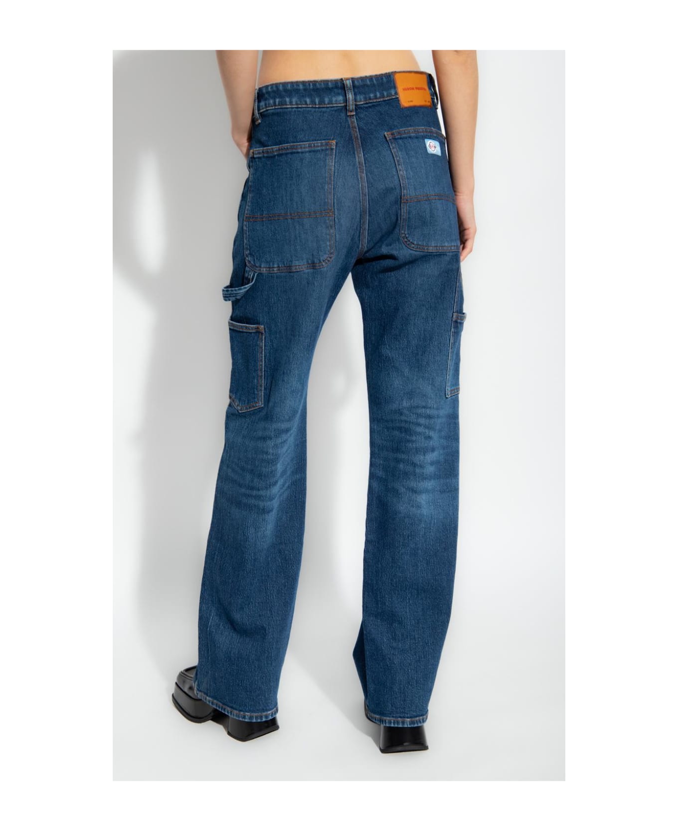HERON PRESTON Straight Leg Jeans - Vintage Wash Blue No Color
