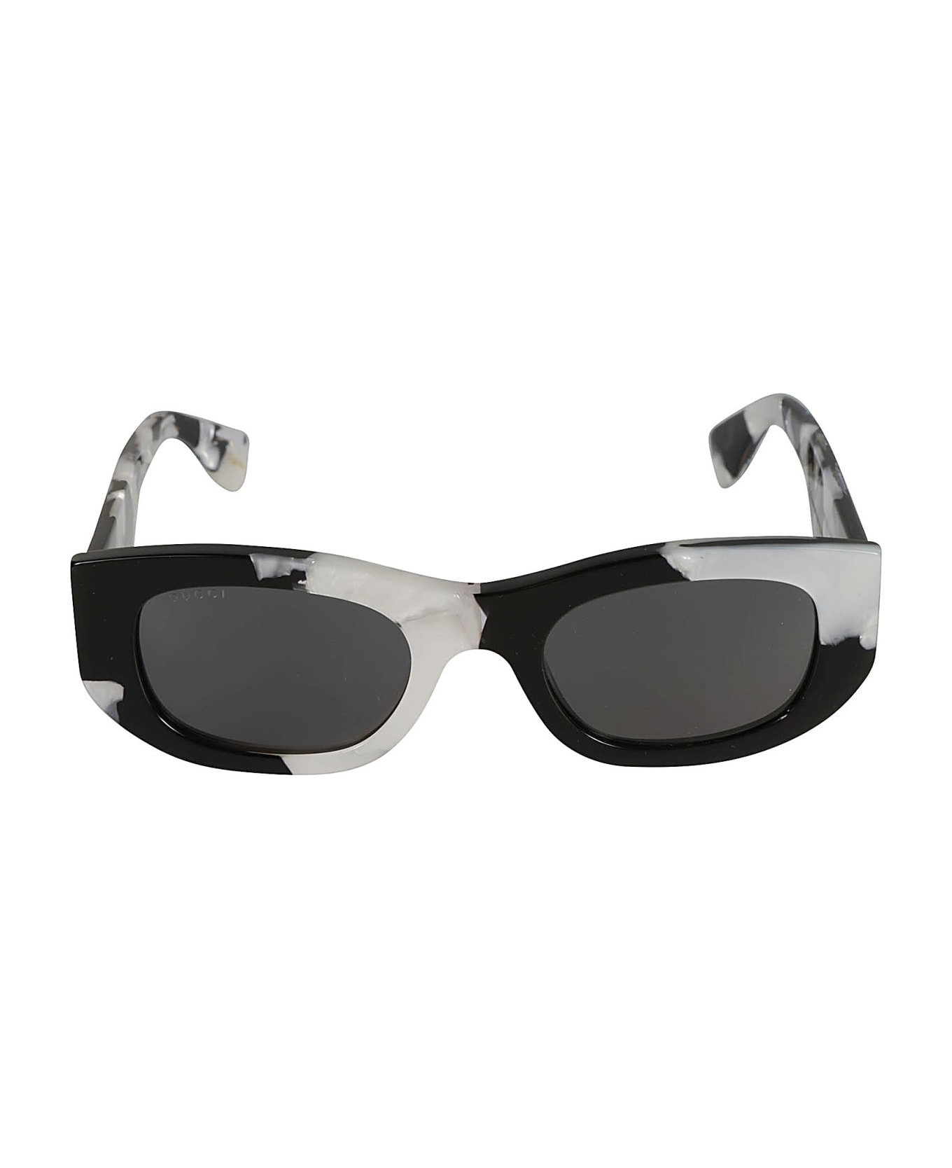 Gucci Eyewear Oval Thick Sunglasses - black