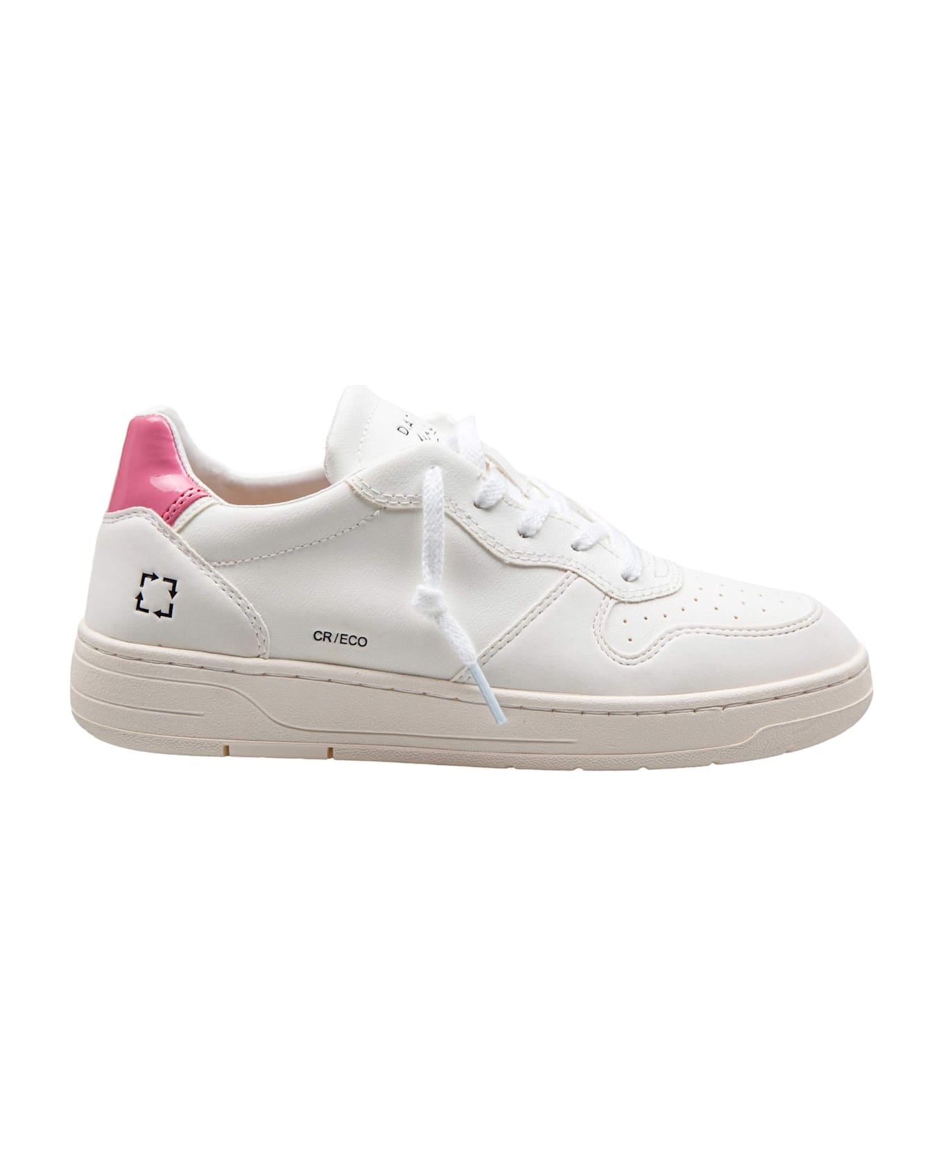 D.A.T.E. Sneakers Court Eco Color White And Pink - White/Pink