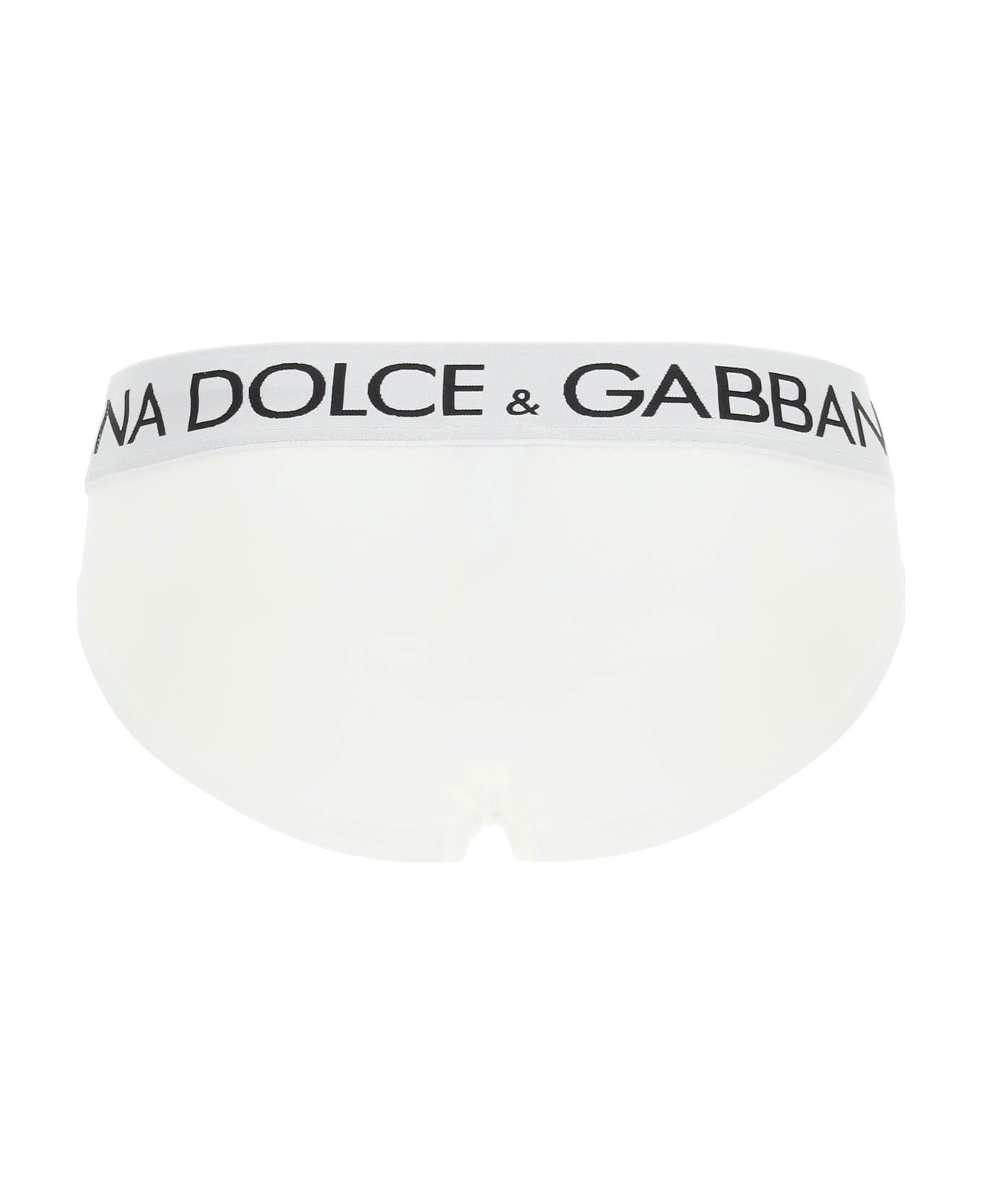 Dolce & Gabbana Logo Band Underwear Brief - BIANCO OTTICO (White)