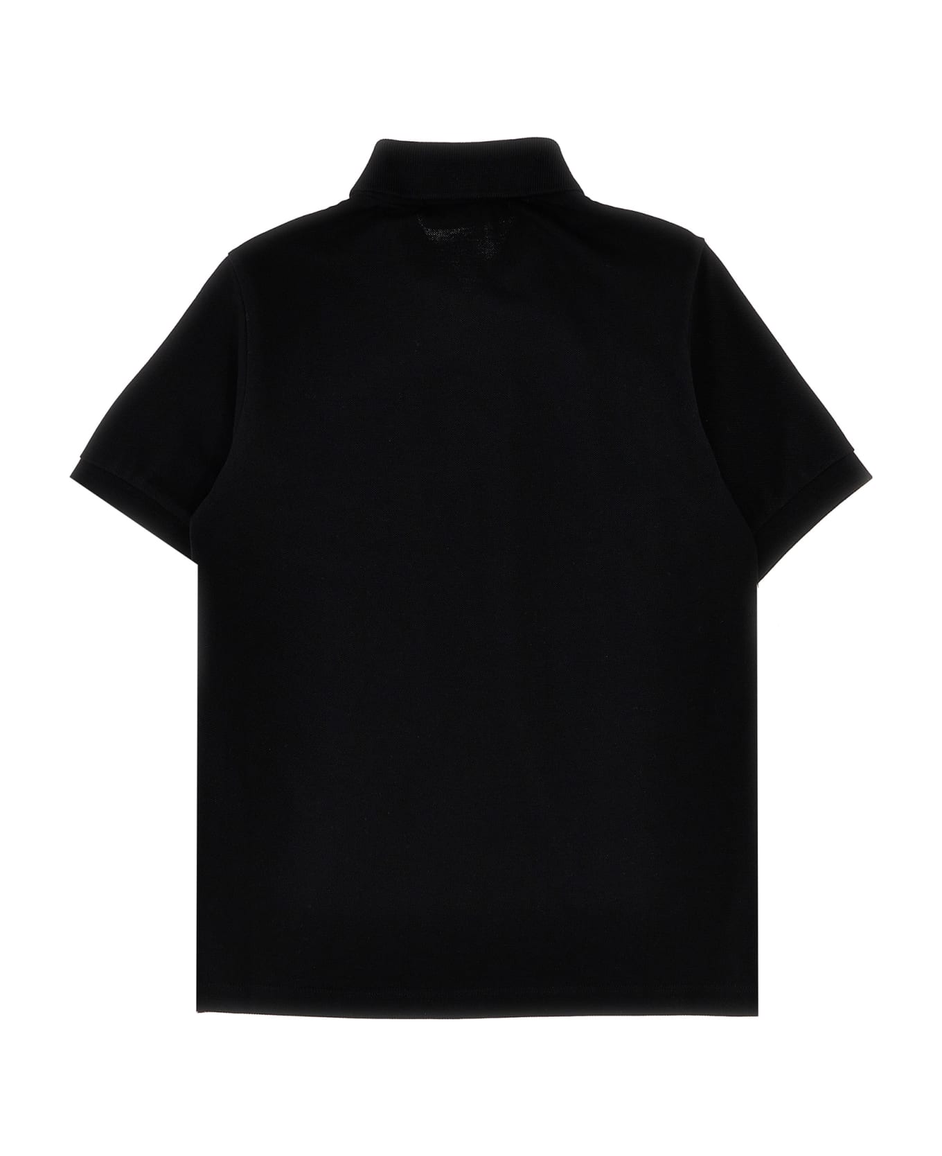 Stone Island Logo Patch Polo Shirt - BLACK