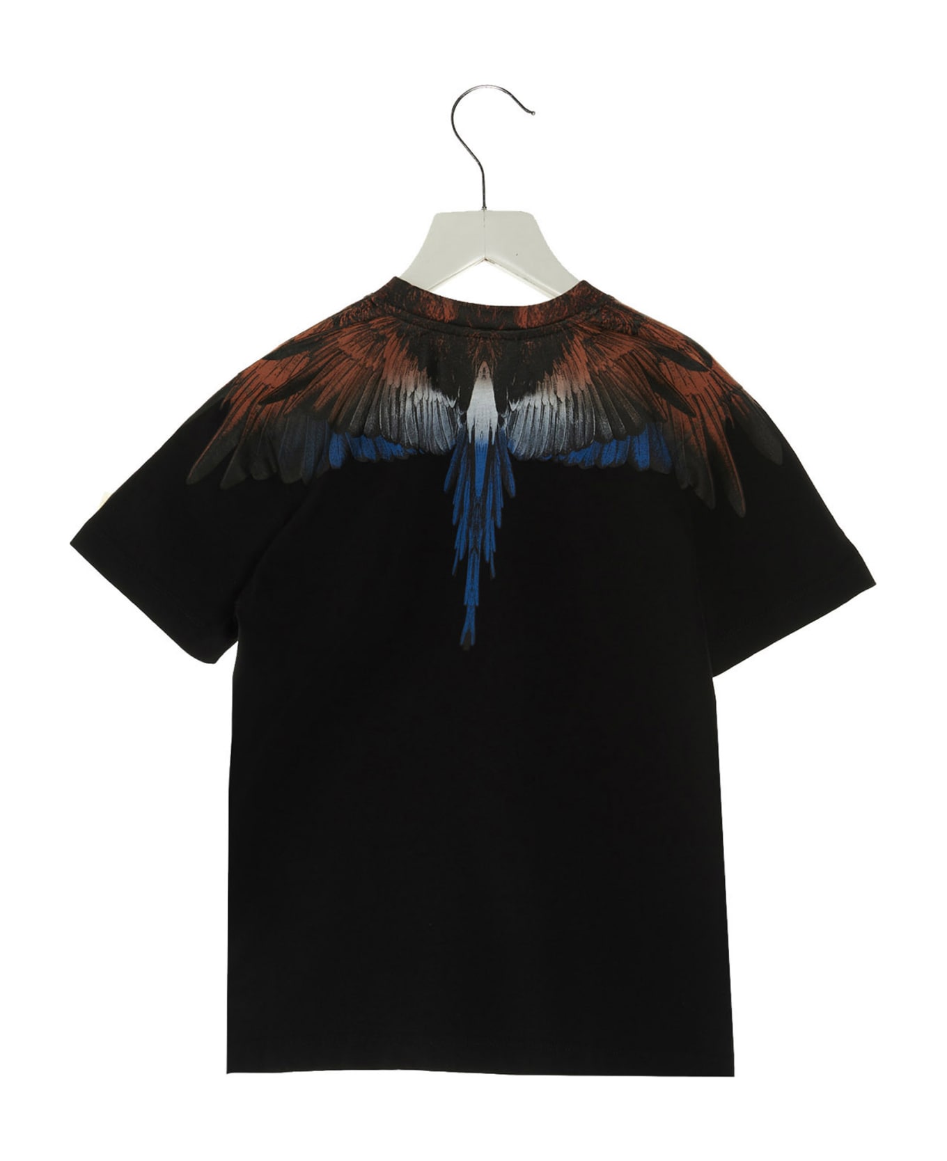 Marcelo Burlon T-shirt 'orange Blue Wings' - Black  