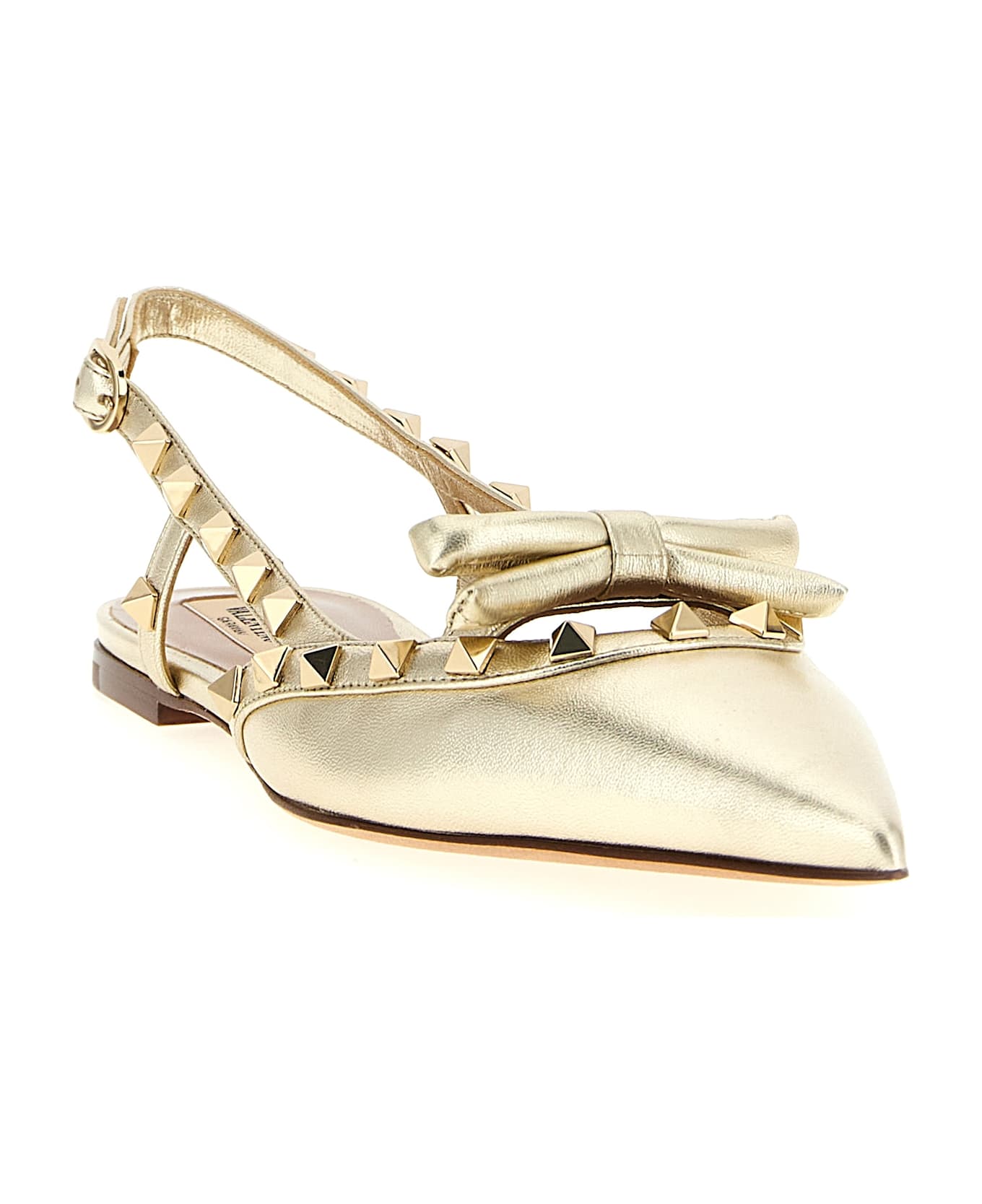 Valentino Garavani 
rockstud
 Slingback - Gold