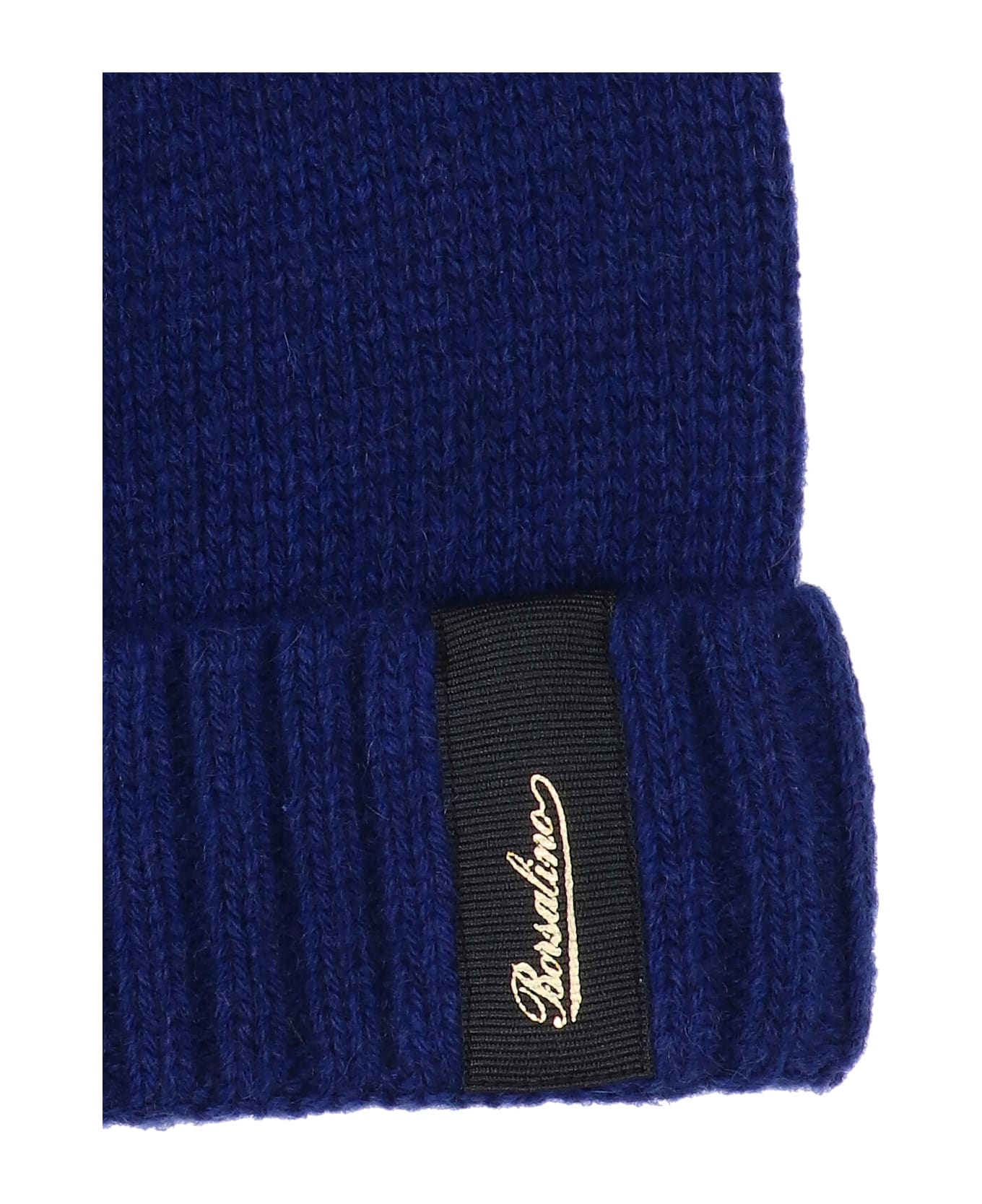 Borsalino Logo Beanie - Blue
