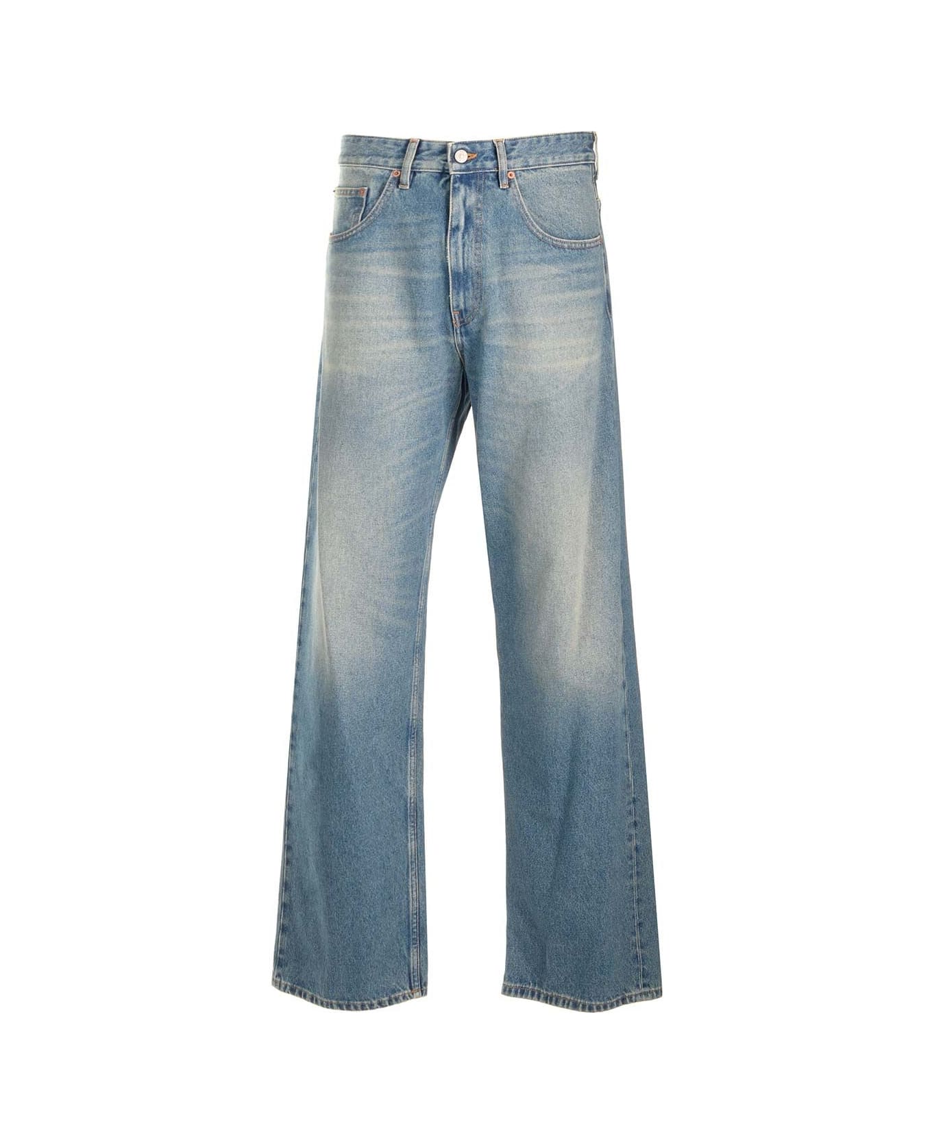 MM6 Maison Margiela Creased Jeans - Blue