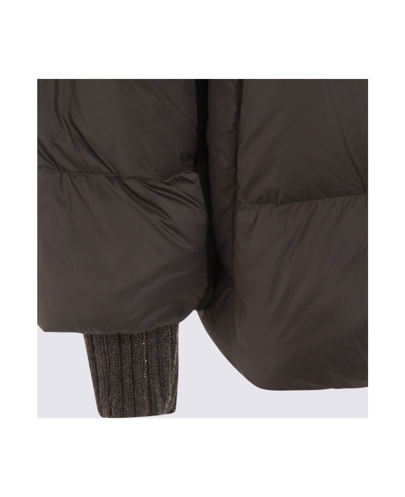 Fabiana Filippi Grey Down Jacket - Fumo