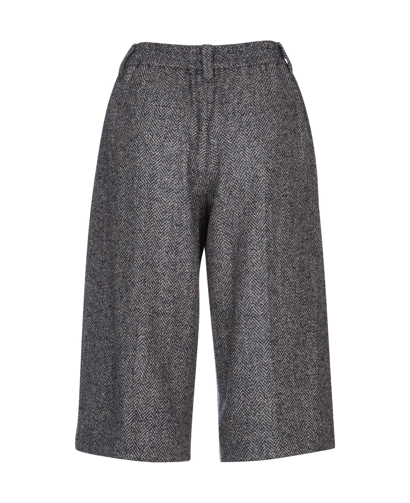 Brunello Cucinelli Wool Bermuda Shorts - Multicolor