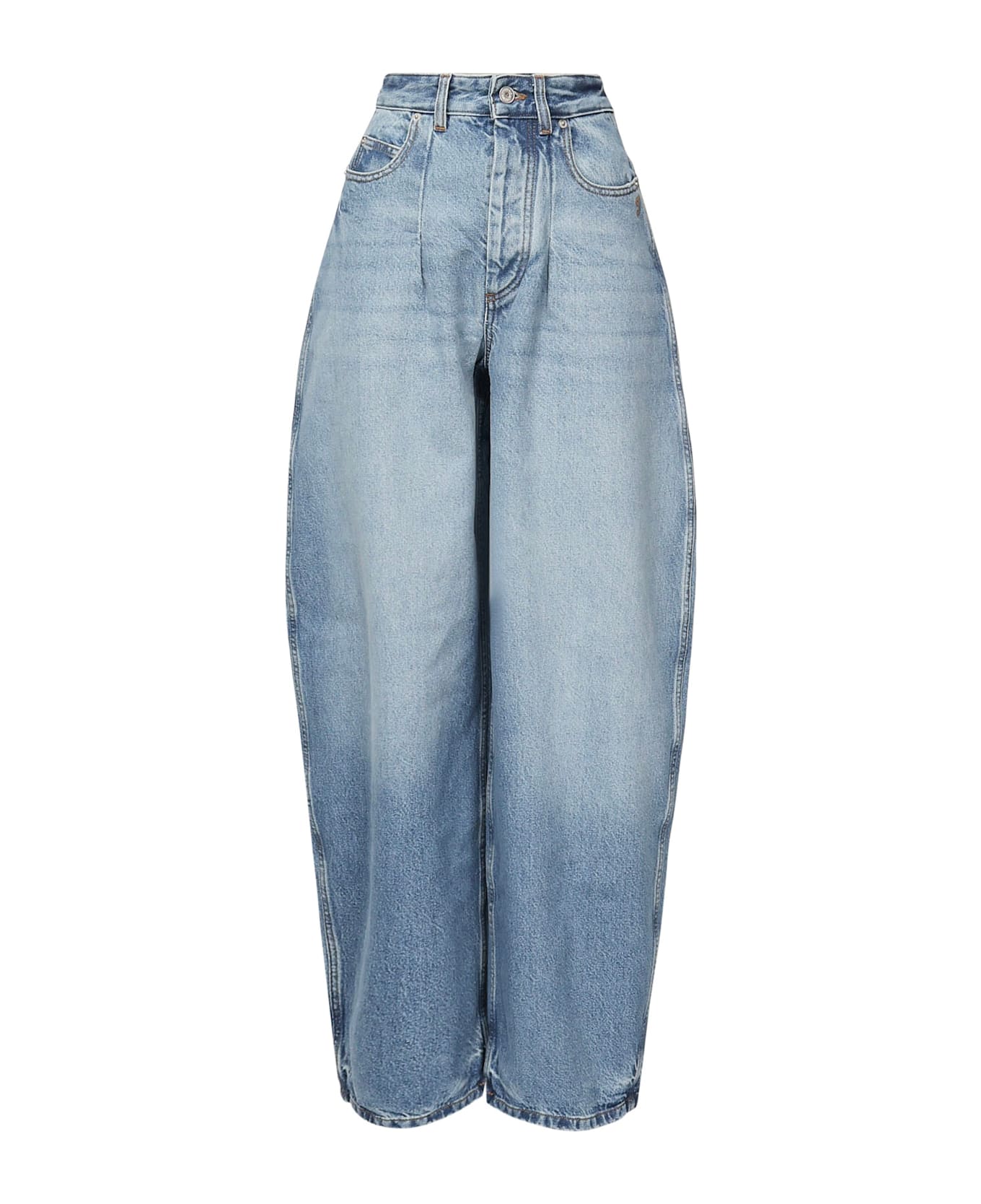 Jacquemus Le De Nîmes Oval Jeans - BLUE/TABAC