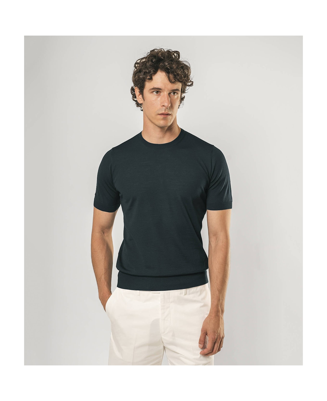 Larusmiani Crewneck Roquebrune T-Shirt - DimGray