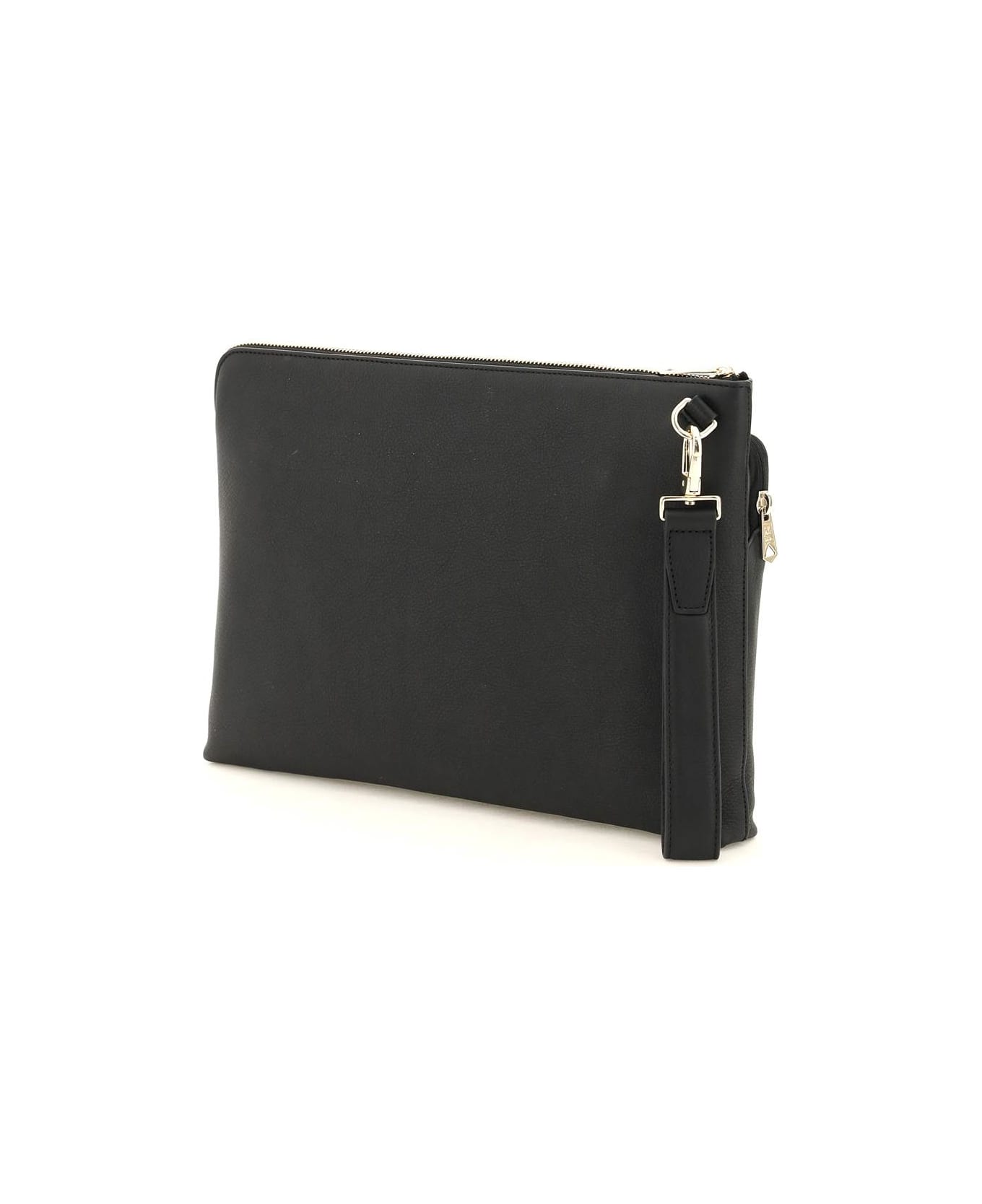 Paul Smith Leather Document Case Luggage - BLACK トラベルバッグ