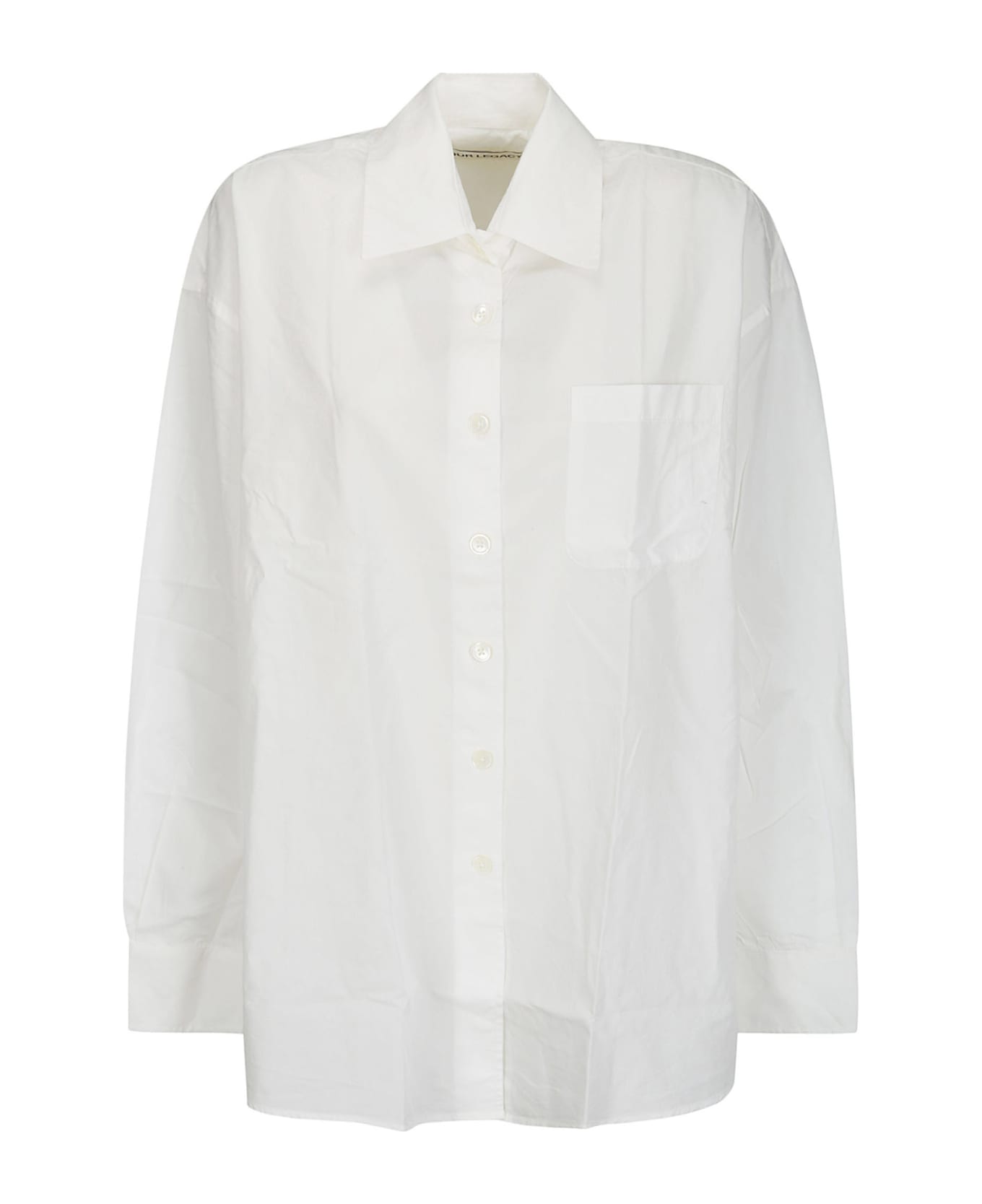 Our Legacy Borrowed Shirt - WHITE PEACHED CUPRO