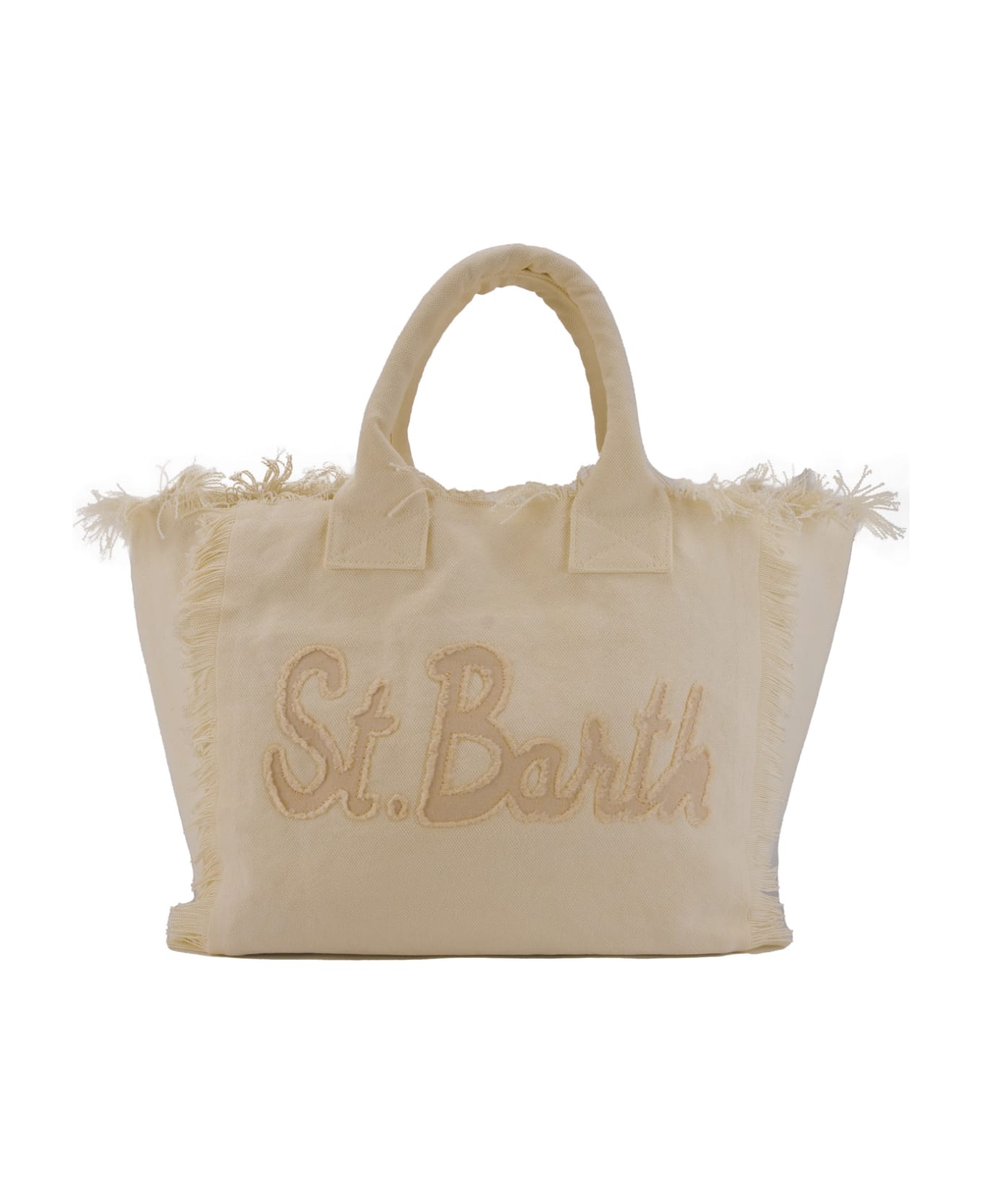 MC2 Saint Barth Vanity Patch Bag In Canvas - Avorio