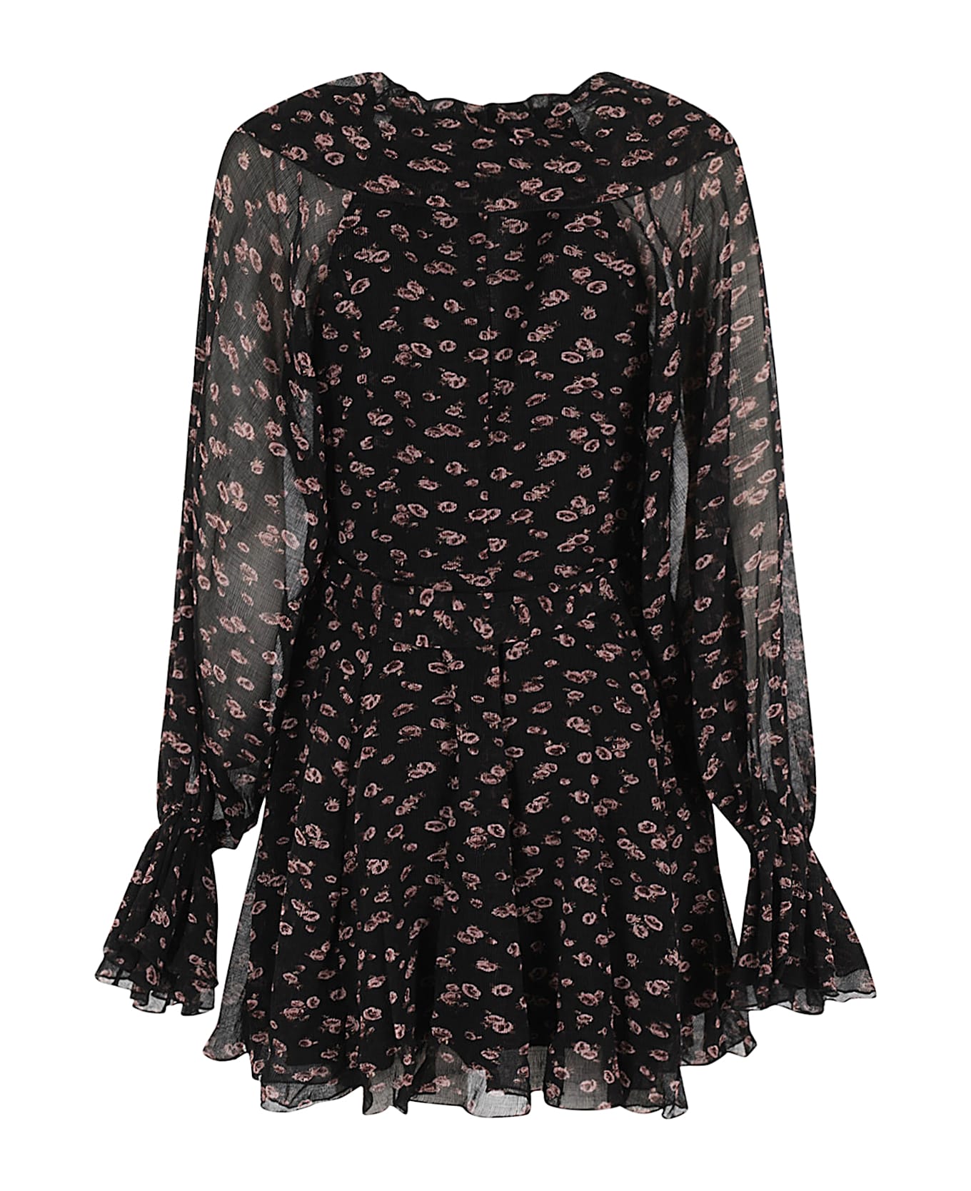Rotate by Birger Christensen Crinkled Ls Mini Dress - Tap Shoe Comb