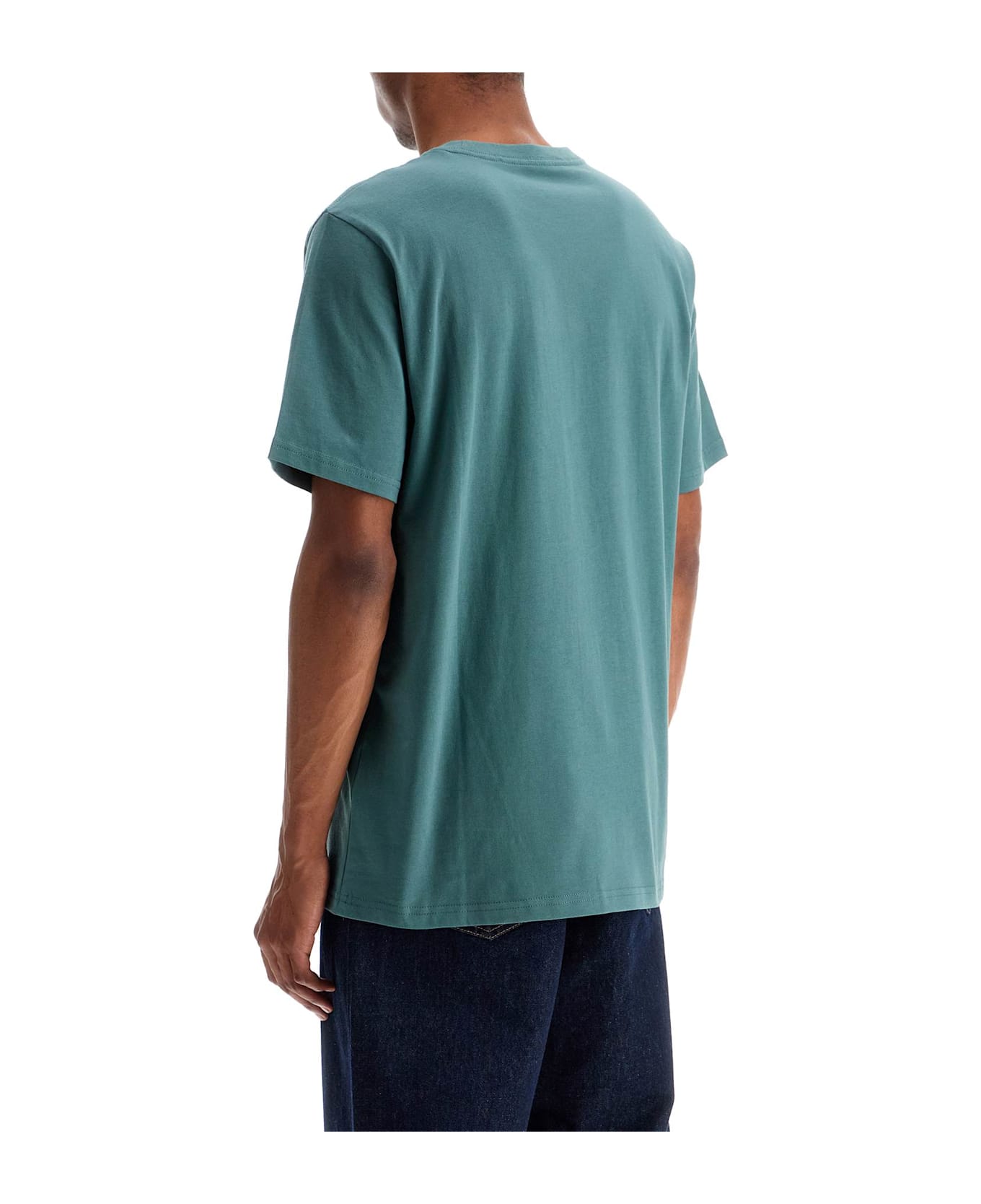 Carhartt T-shirt With Chest Pocket - SILVER PINE (Green)