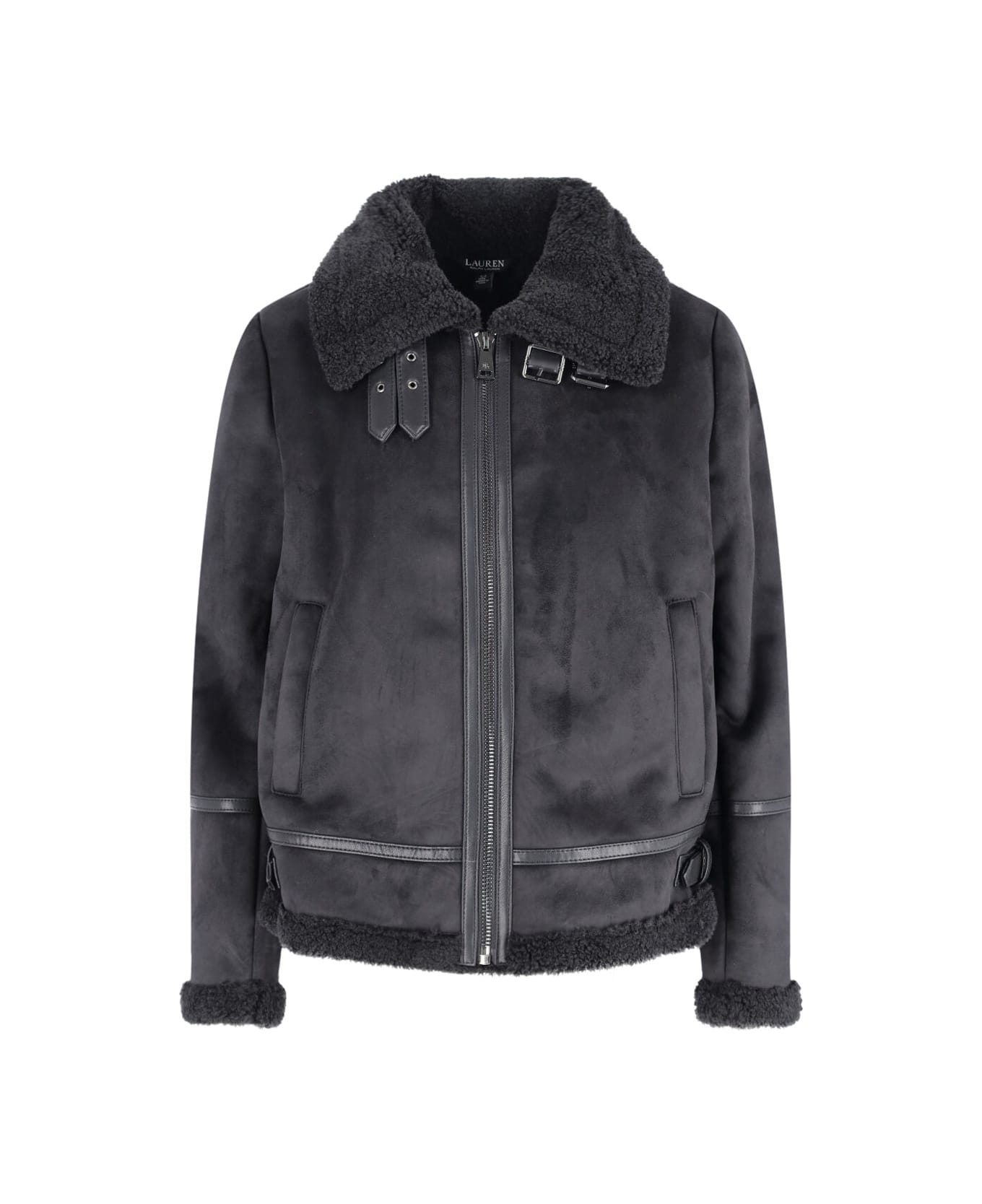 Ralph Lauren Faux Suede Jacket - Black  