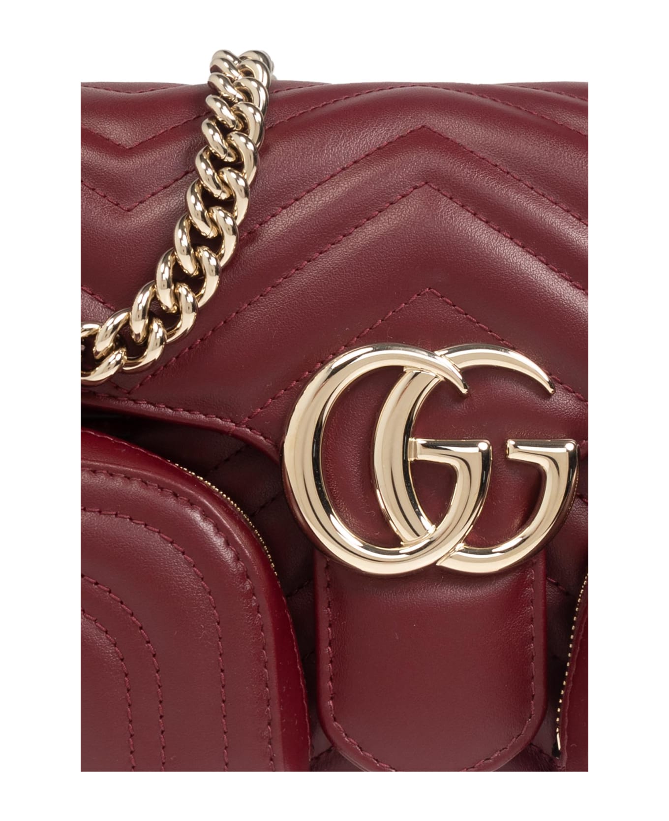 Gucci Shoulder Bag Gg Marmont - Rosso Ancora