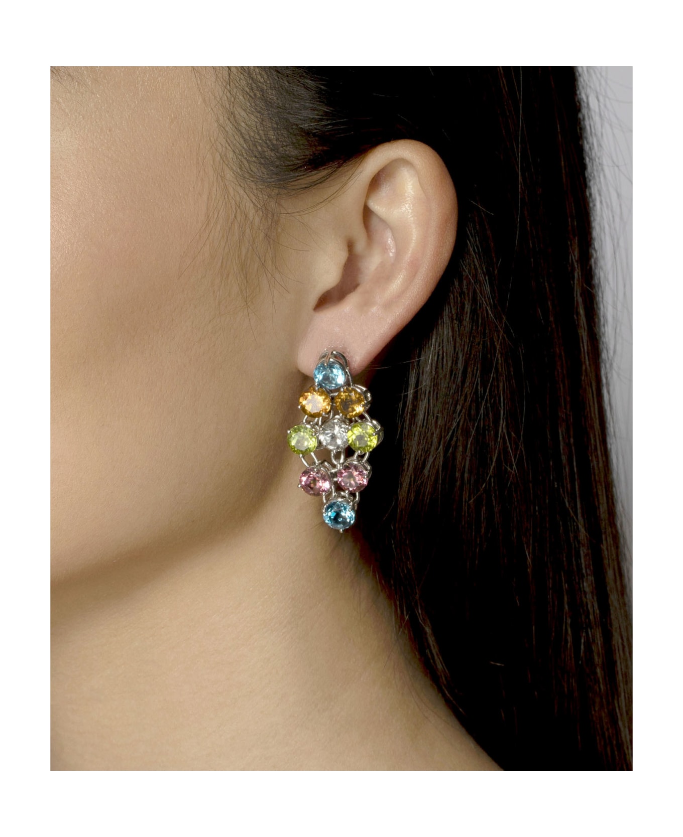 Lo Spazio Jewelry Lo Spazio Estate Earrings - Multicolor イヤリング