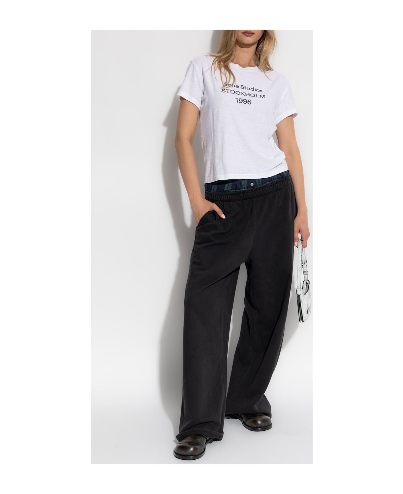 Acne Studios Wide-leg Sweatpants - Black