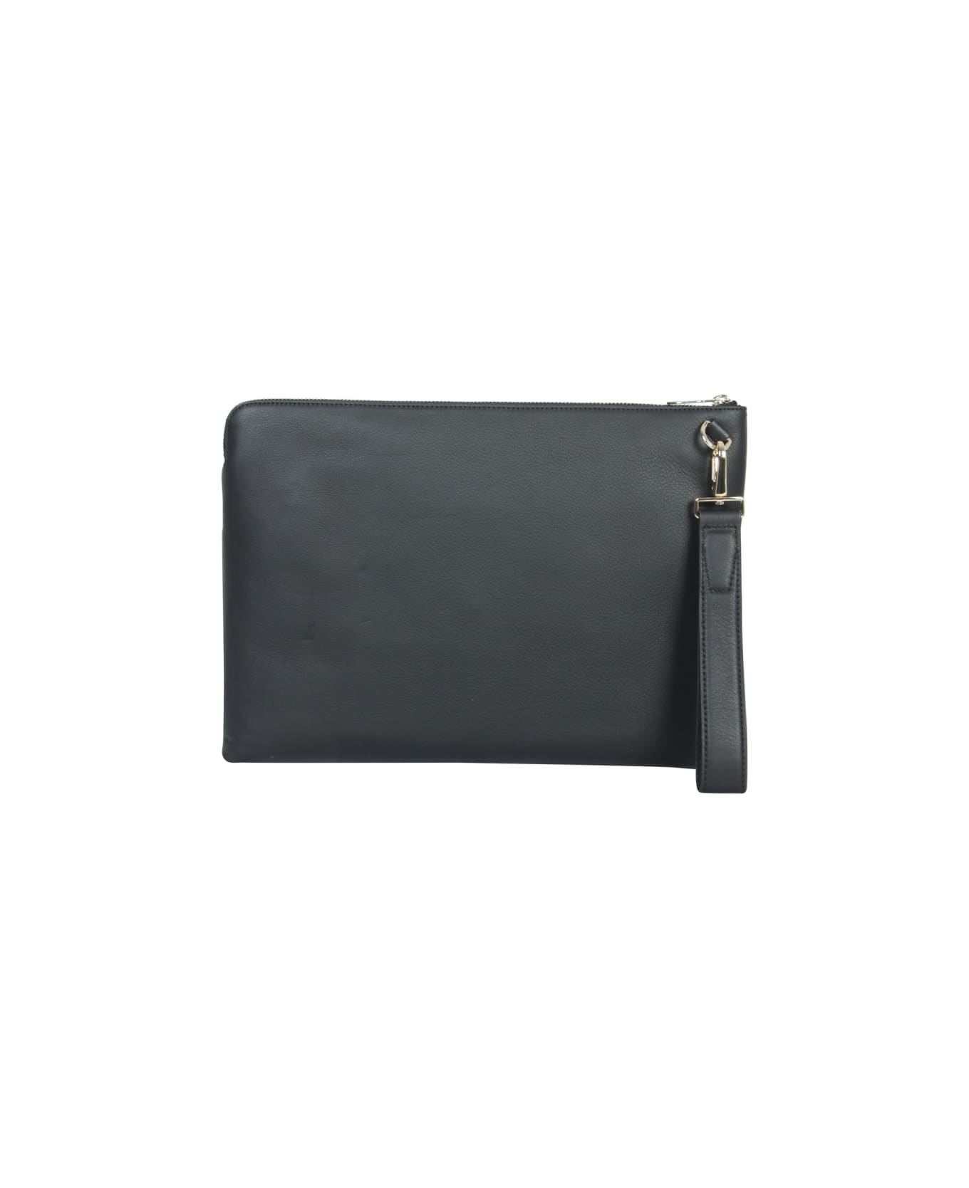 Paul Smith Leather Document Bag - BLACK バッグ