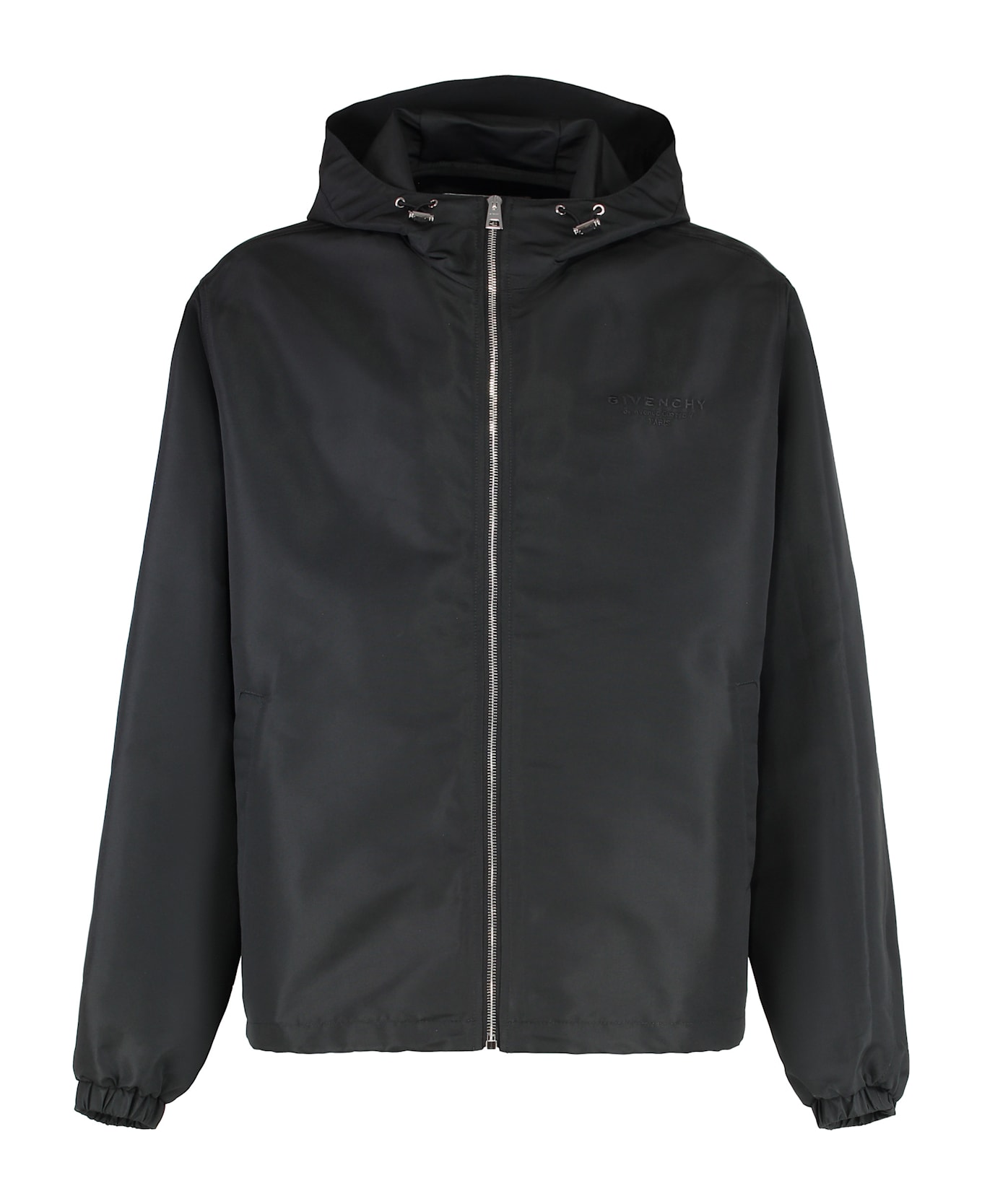 Givenchy Technical Fabric Hooded Jacket - black